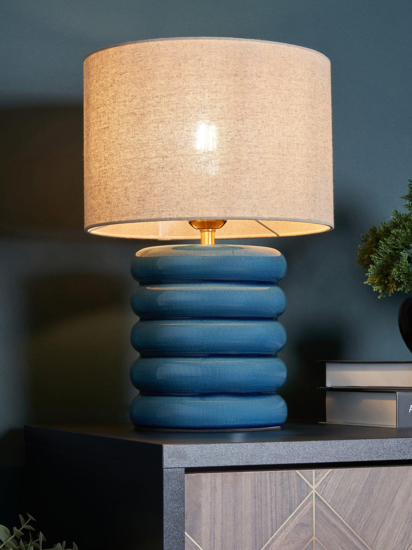 The Very Collection Flump Crackle Glaze Ceramic Table Lamp