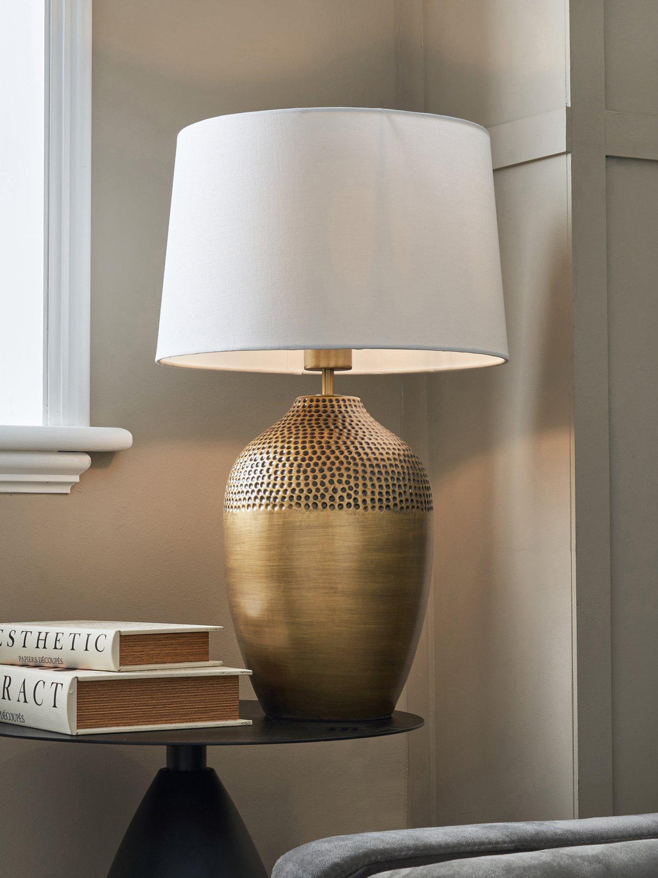 The Very Collection Hammered Ceramic Table Lamp