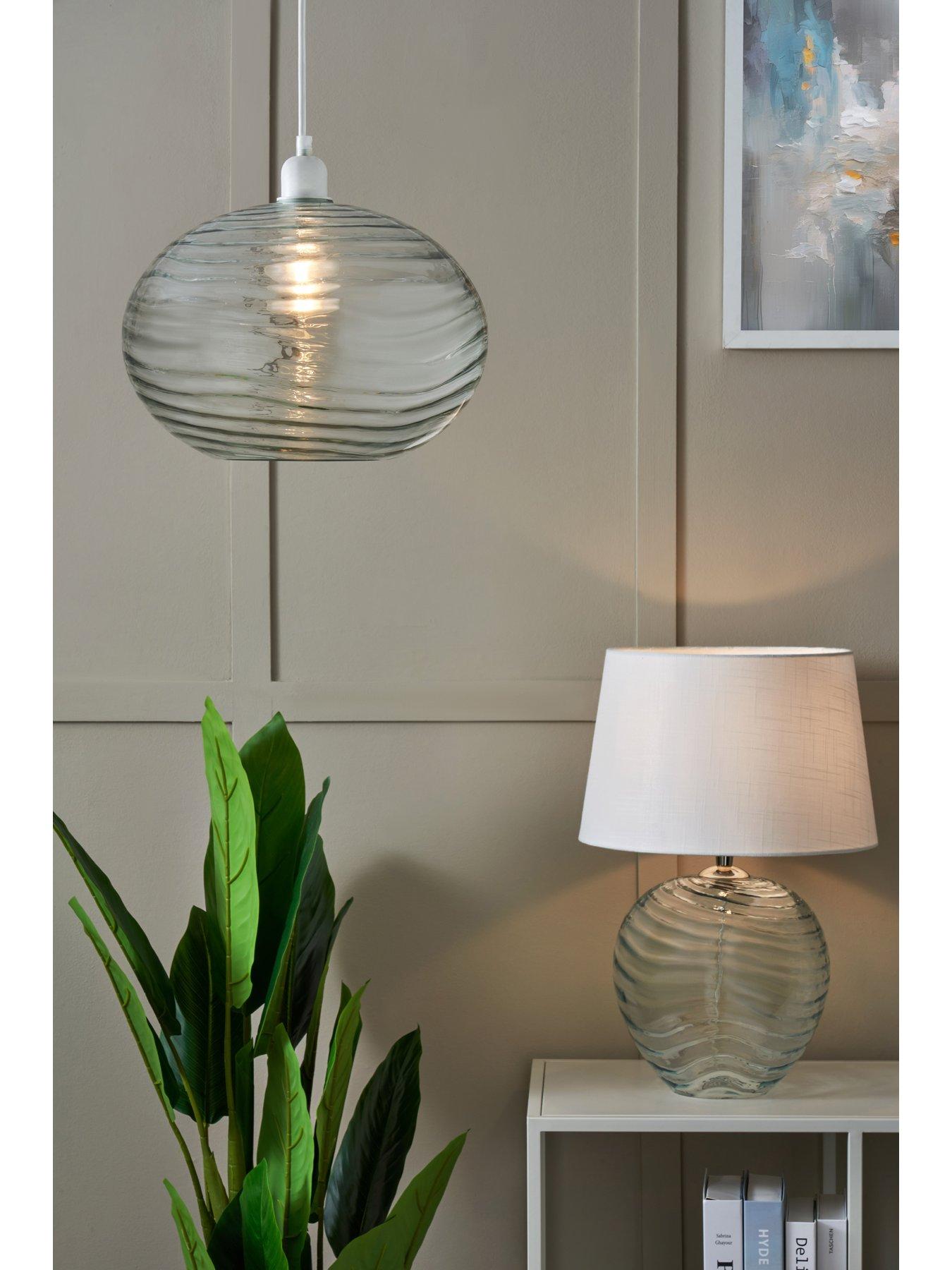  image of the-very-collection-ripple-glass-table-lamp