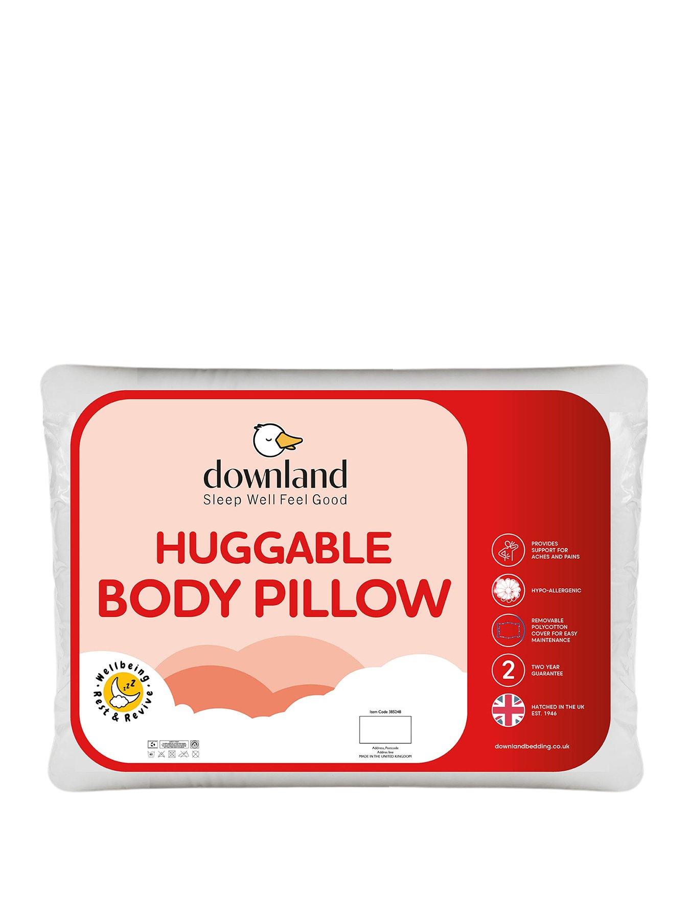 undefined 4'6" Huggable Body Pillow In White Case