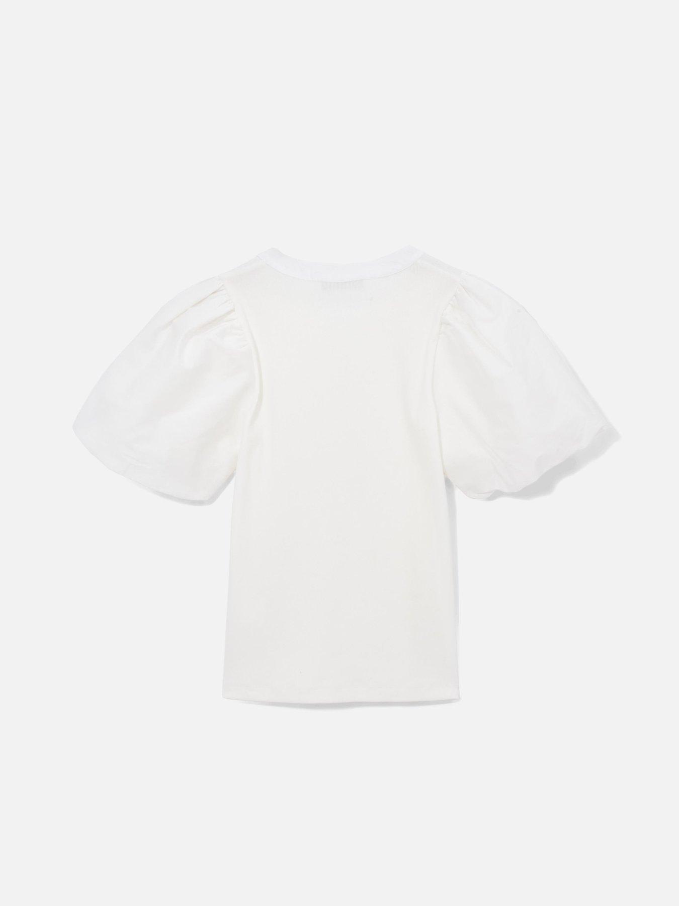  image of mint-velvet-ivory-puff-henley-top