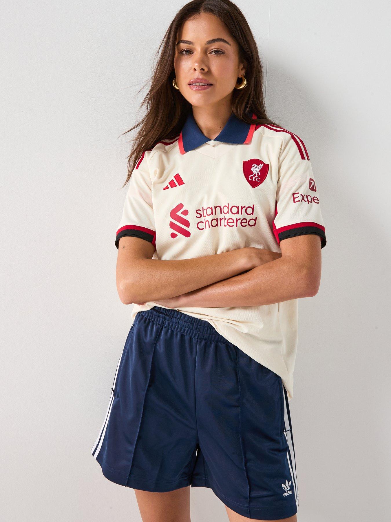 Image 6 of 6 of adidas Liverpool Women's 25/26 Away Stadium Replica Shirt -&nbsp;White