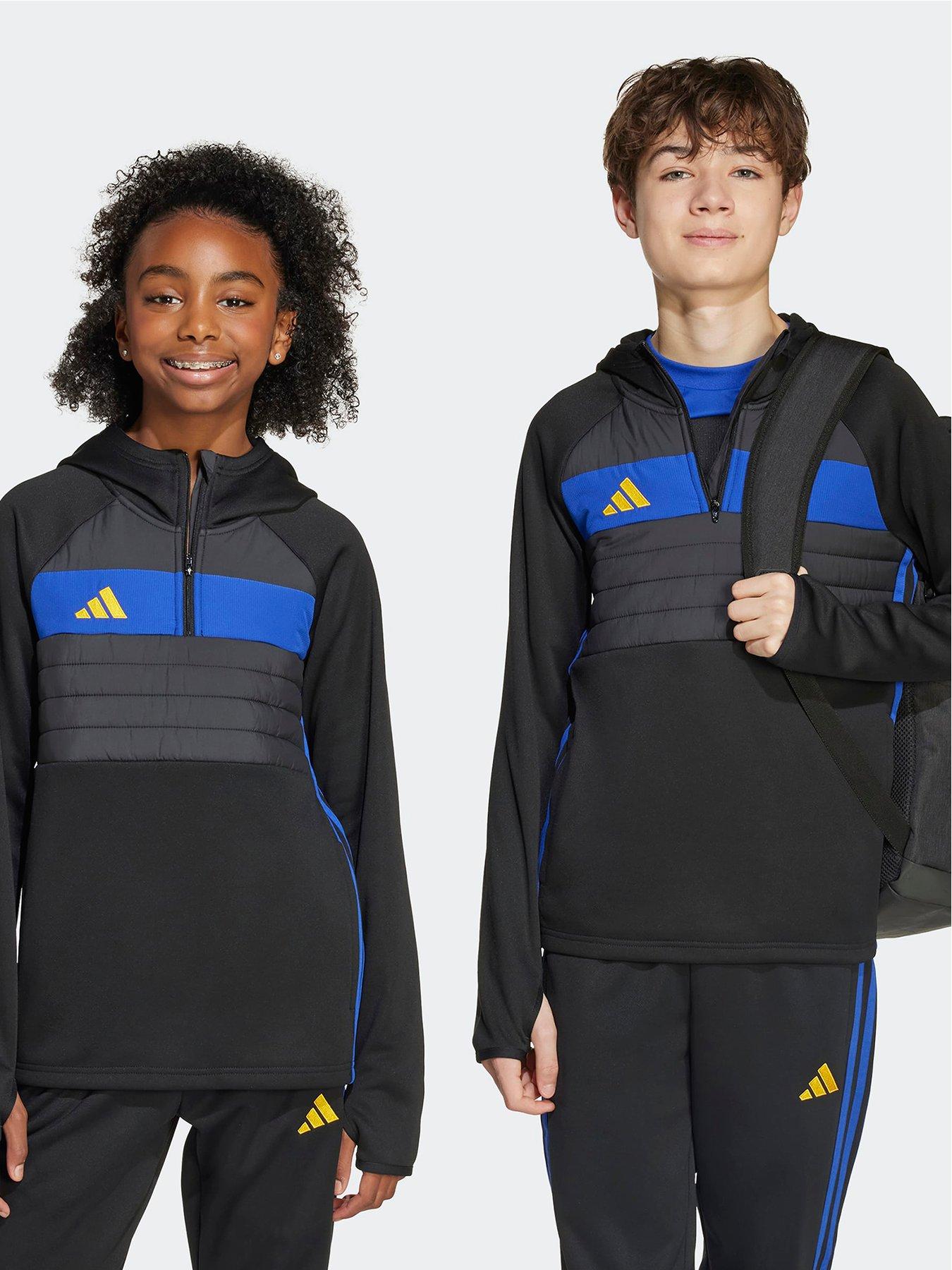 Image 1 of 5 of adidas Junior Tiro Essentials Winter Hoodie - Black
