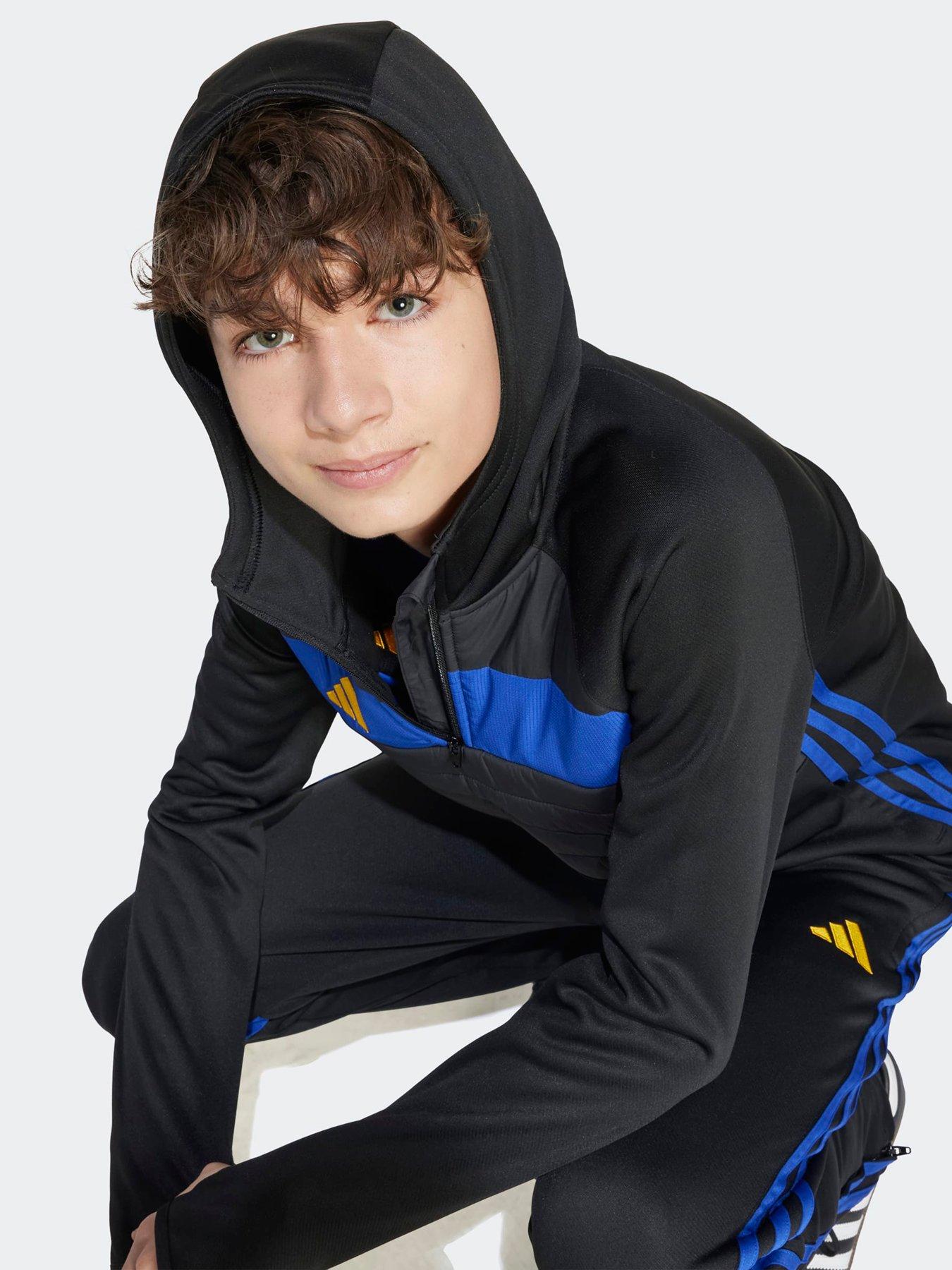 Image 5 of 5 of adidas Junior Tiro Essentials Winter Hoodie - Black
