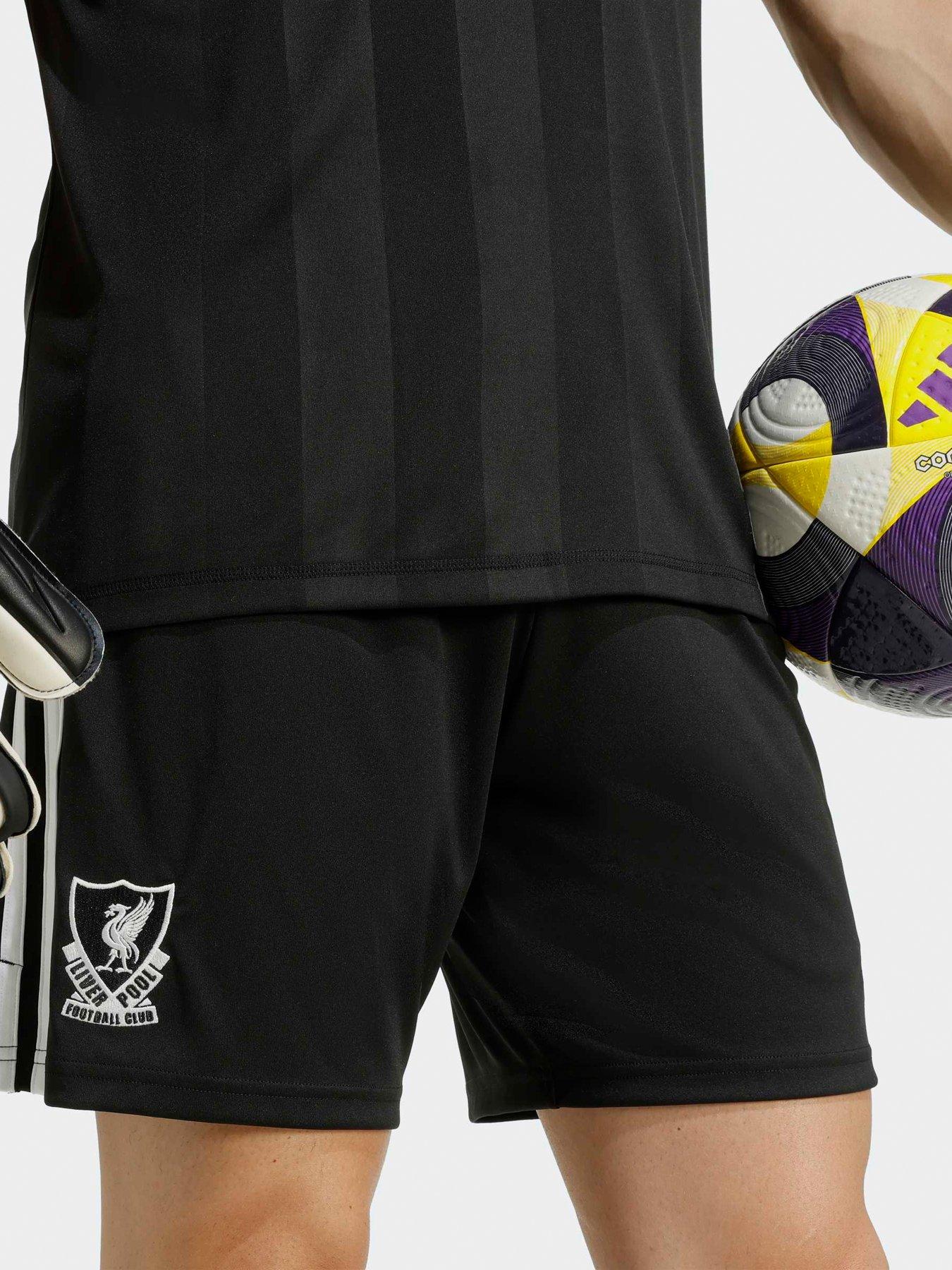 Image 4 of 5 of adidas Liverpool Mens 25/26 Third Goal Keeper Stadium Replica Short - Black