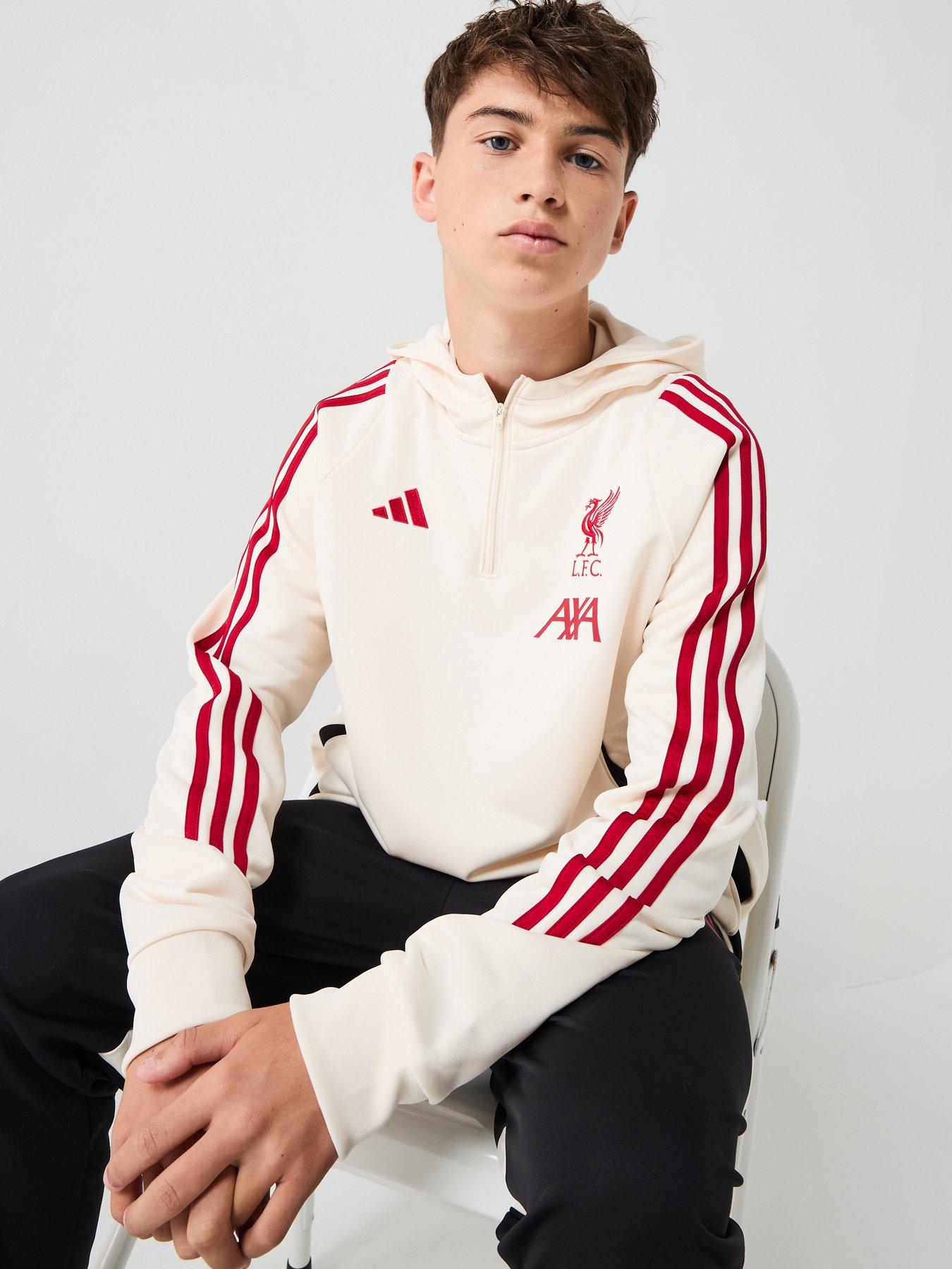 Image 5 of 6 of adidas Junior Liverpool Training Hoody - White