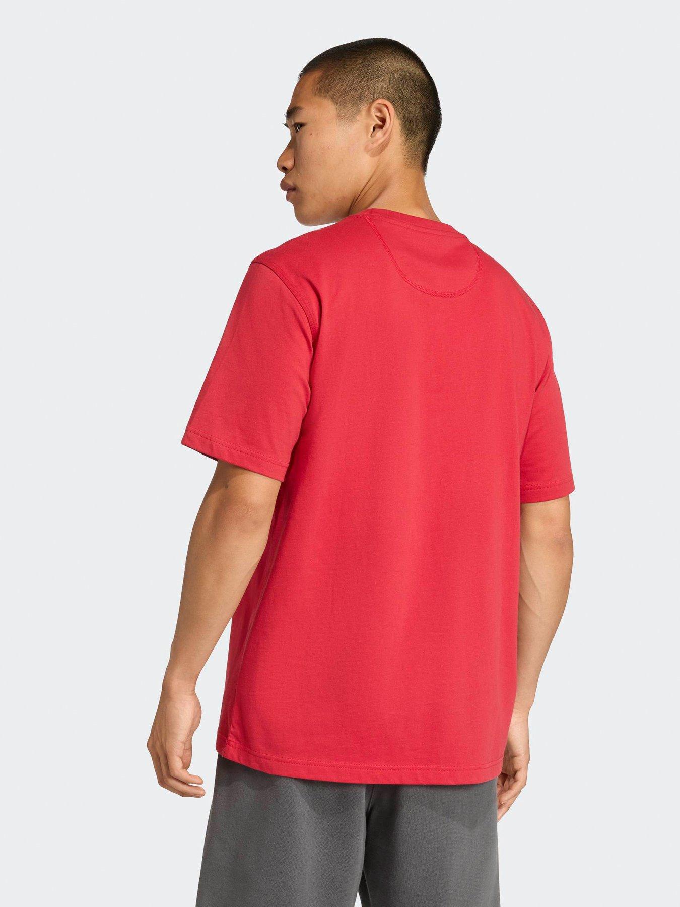 Image 2 of 4 of adidas Mens Liverpool USA Tee -Red