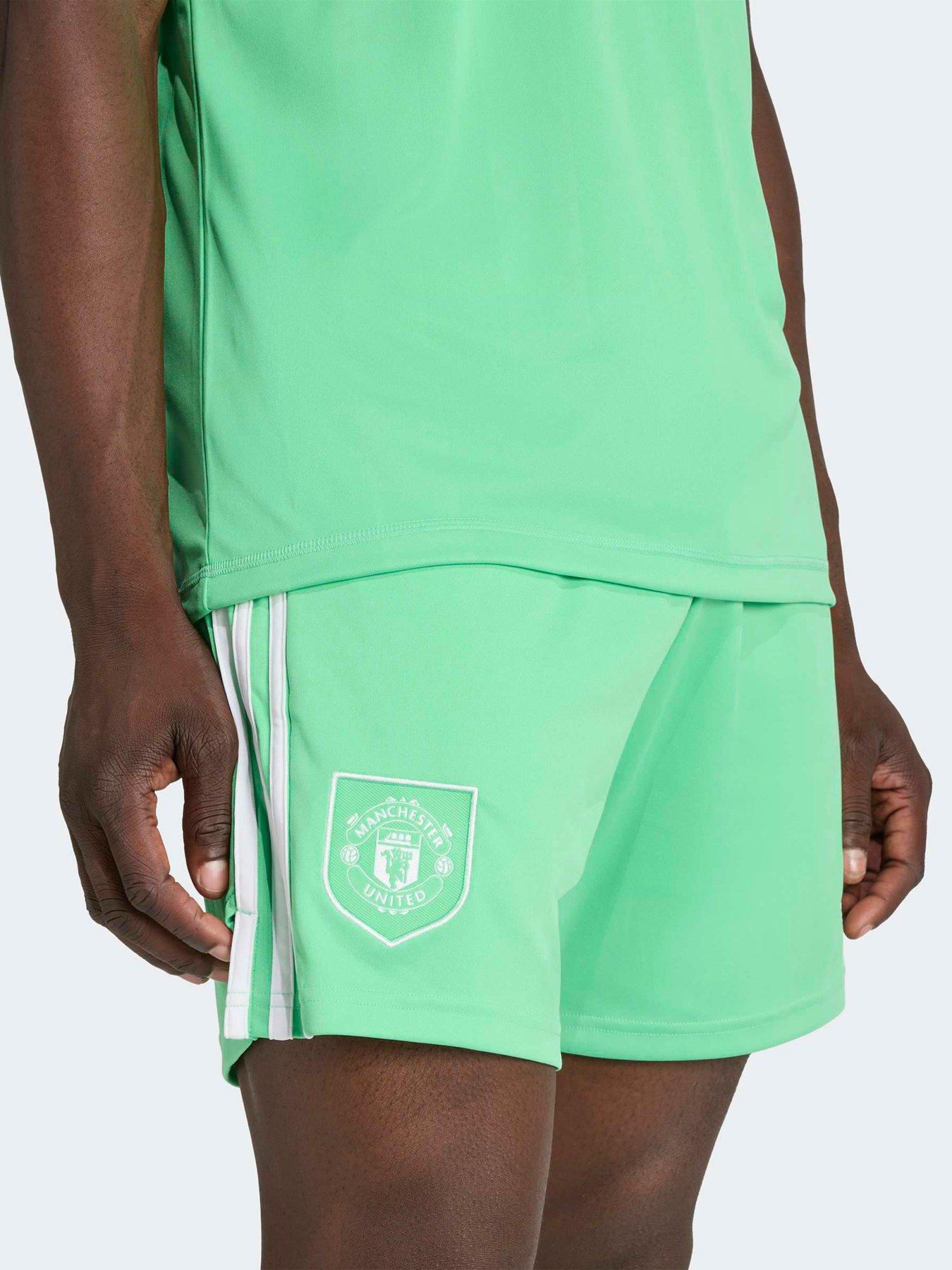 Image 4 of 5 of adidas Manchester United Mens 25/26 3rd Stadium Goal Keeper Short - Green