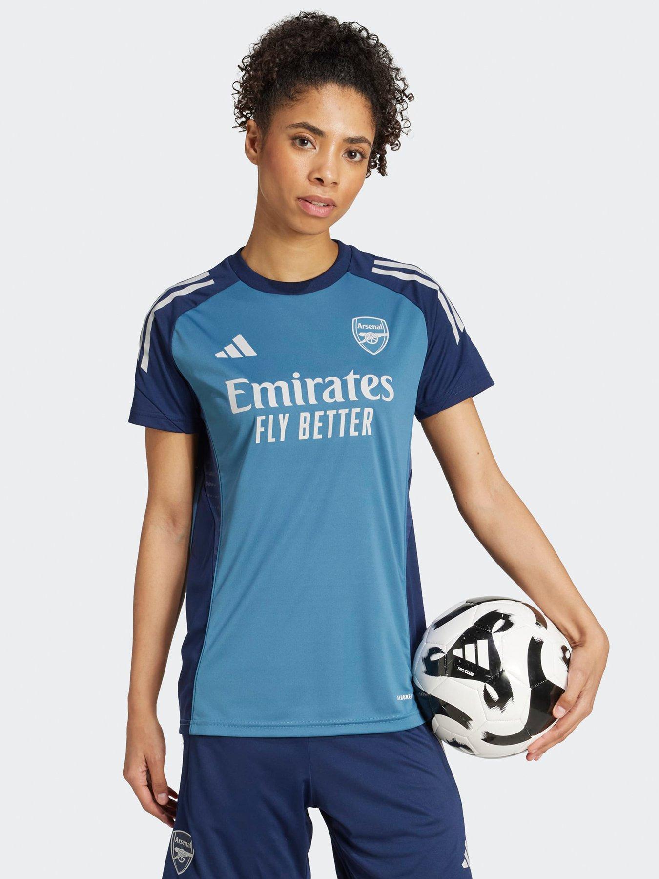Image 2 of 3 of adidas Womens Arsenal Training Jersey - Blue