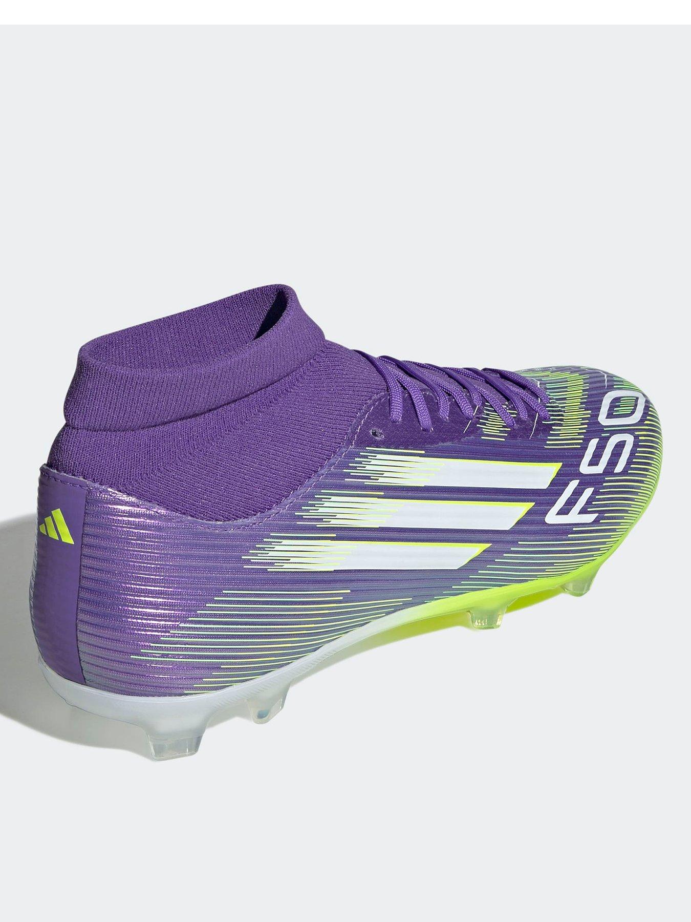 Image 3 of 6 of adidas Mens F50 League Firm Ground Mid Football Boots - Purple