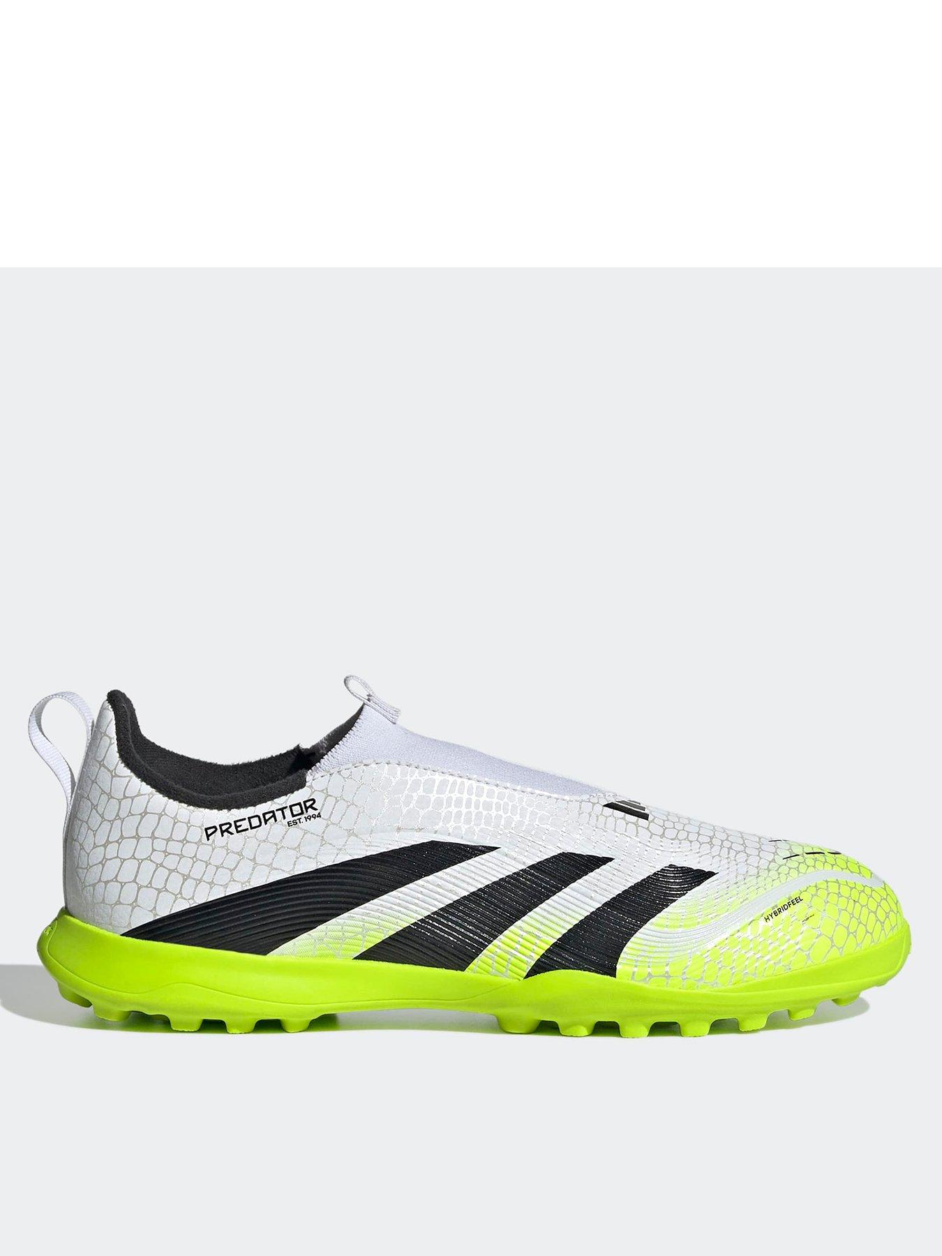  image of adidas-junior-predator-league-laceless-astro-turf-football-boots-white