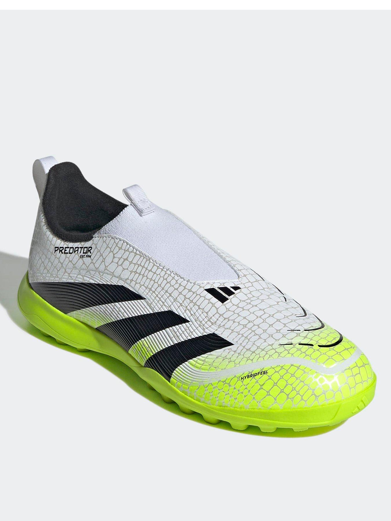  image of adidas-junior-predator-league-laceless-astro-turf-football-boots-white