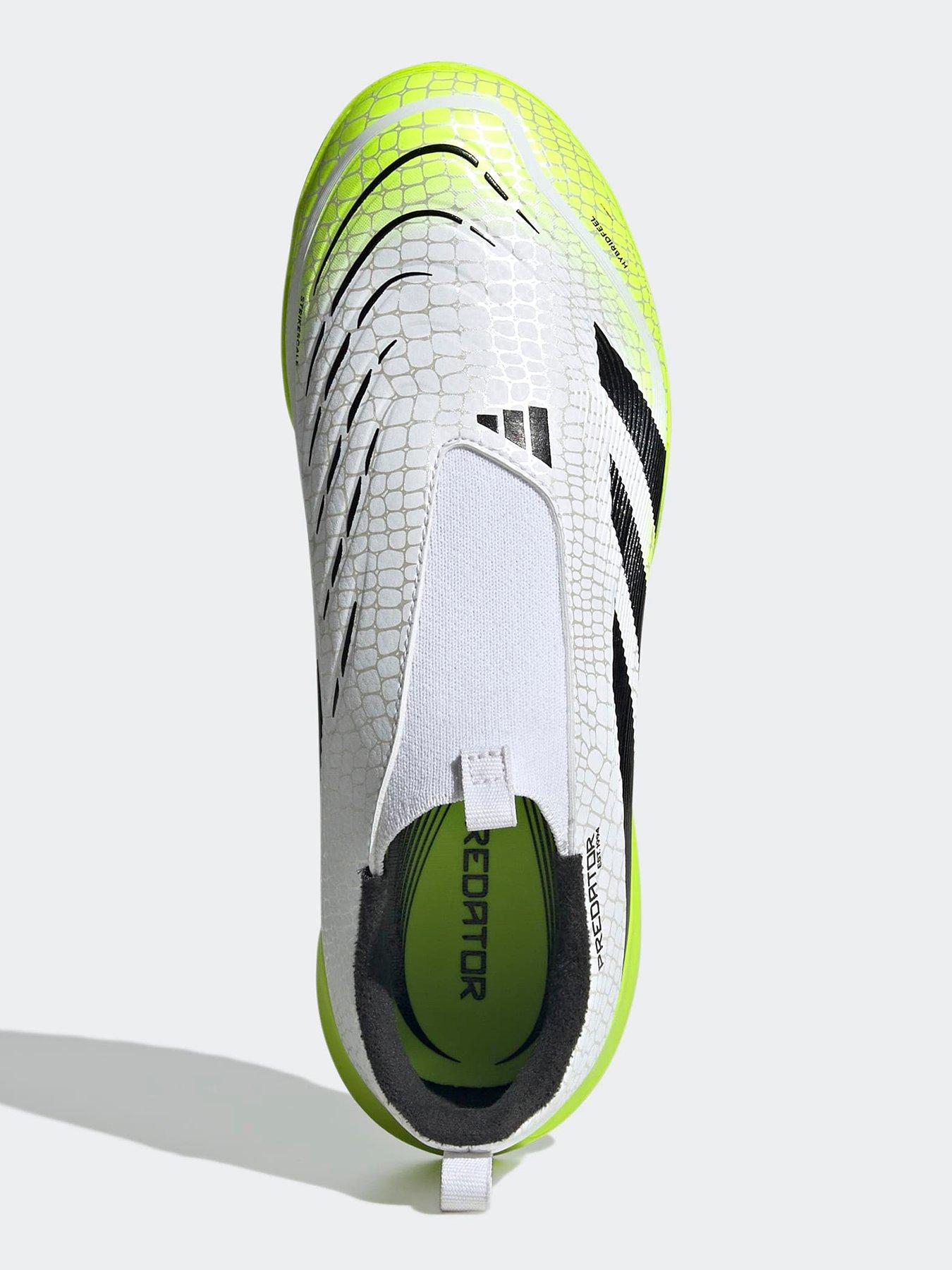  image of adidas-junior-predator-league-laceless-astro-turf-football-boots-white