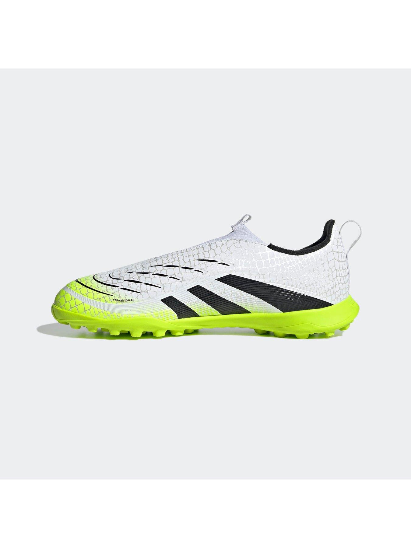  image of adidas-junior-predator-league-laceless-astro-turf-football-boots-white
