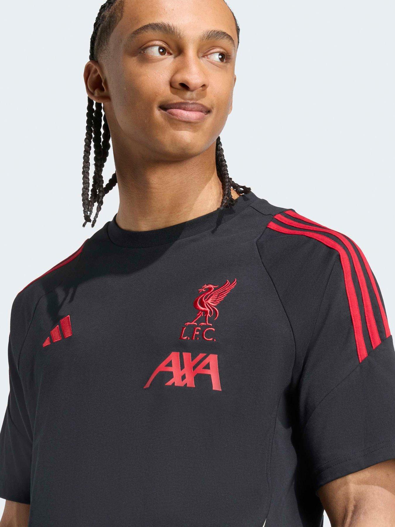 adidas Mens Liverpool Tee Black Littlewoods