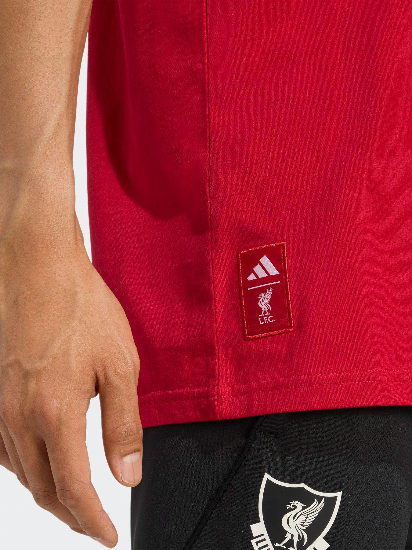 Image 4 of 4 of adidas Mens Liverpool Seasonal Tee- Red
