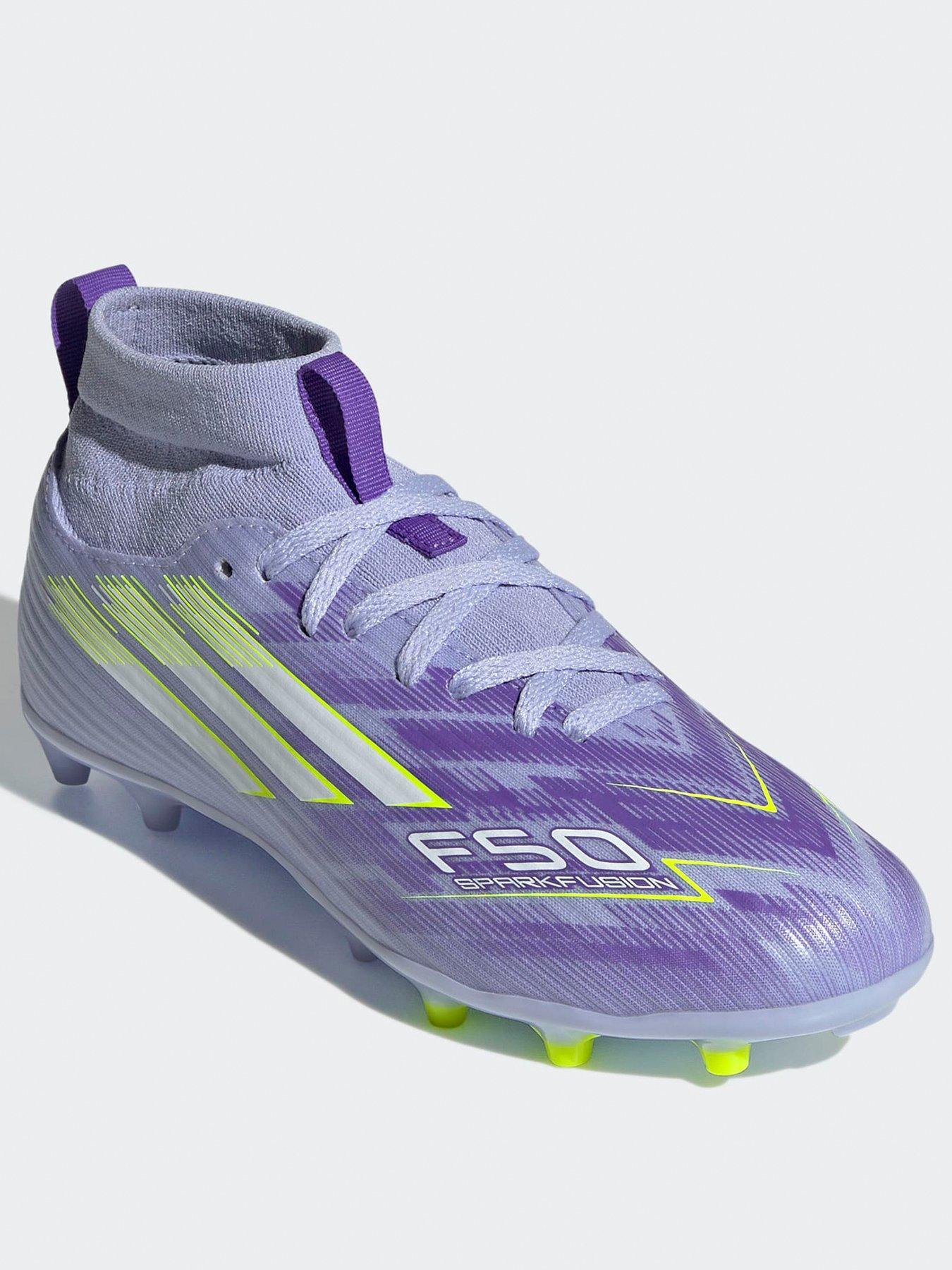  image of adidas-junior-f50-spark-fusion-league-firm-ground-football-boots-purple