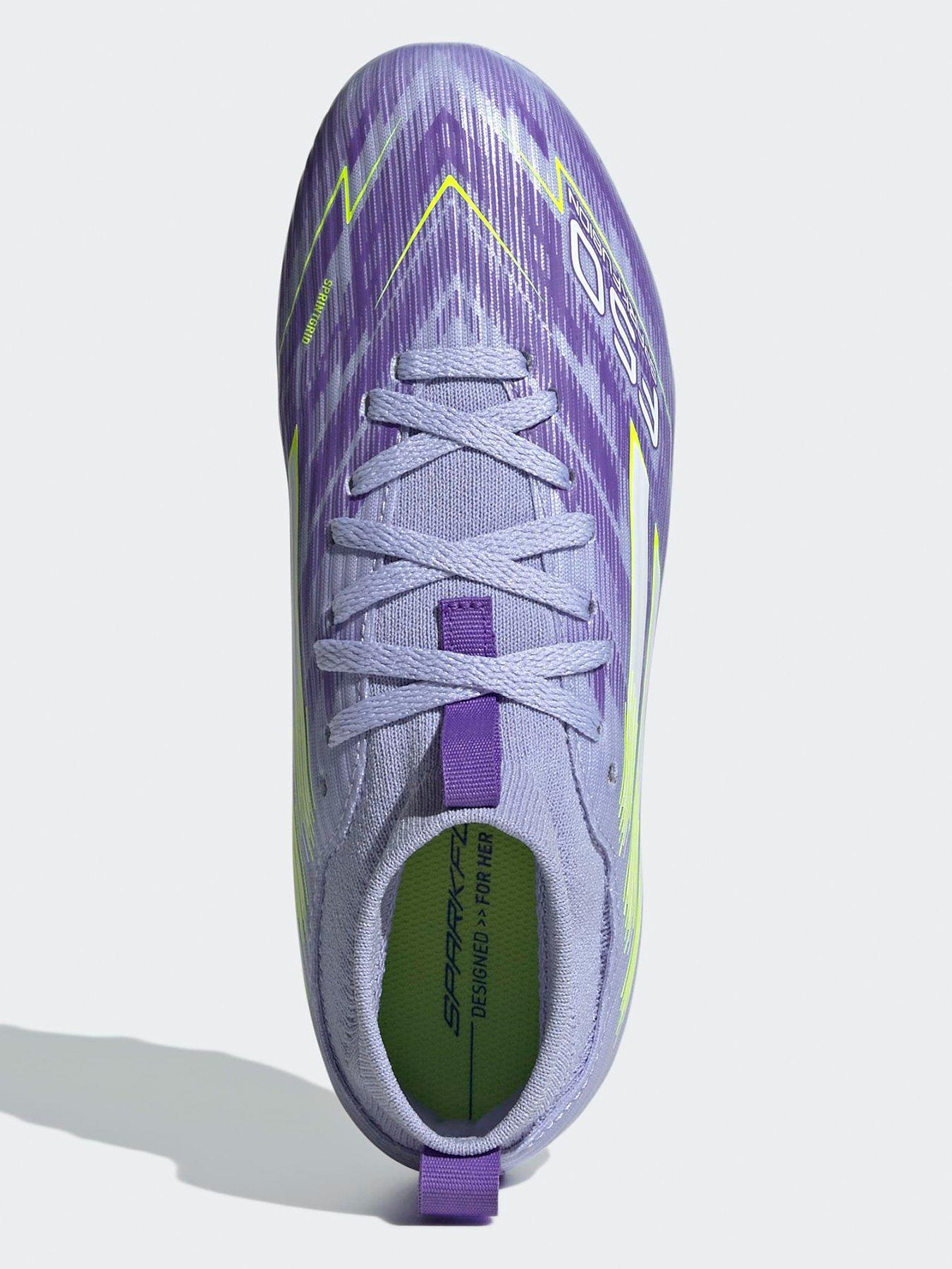  image of adidas-junior-f50-spark-fusion-league-firm-ground-football-boots-purple