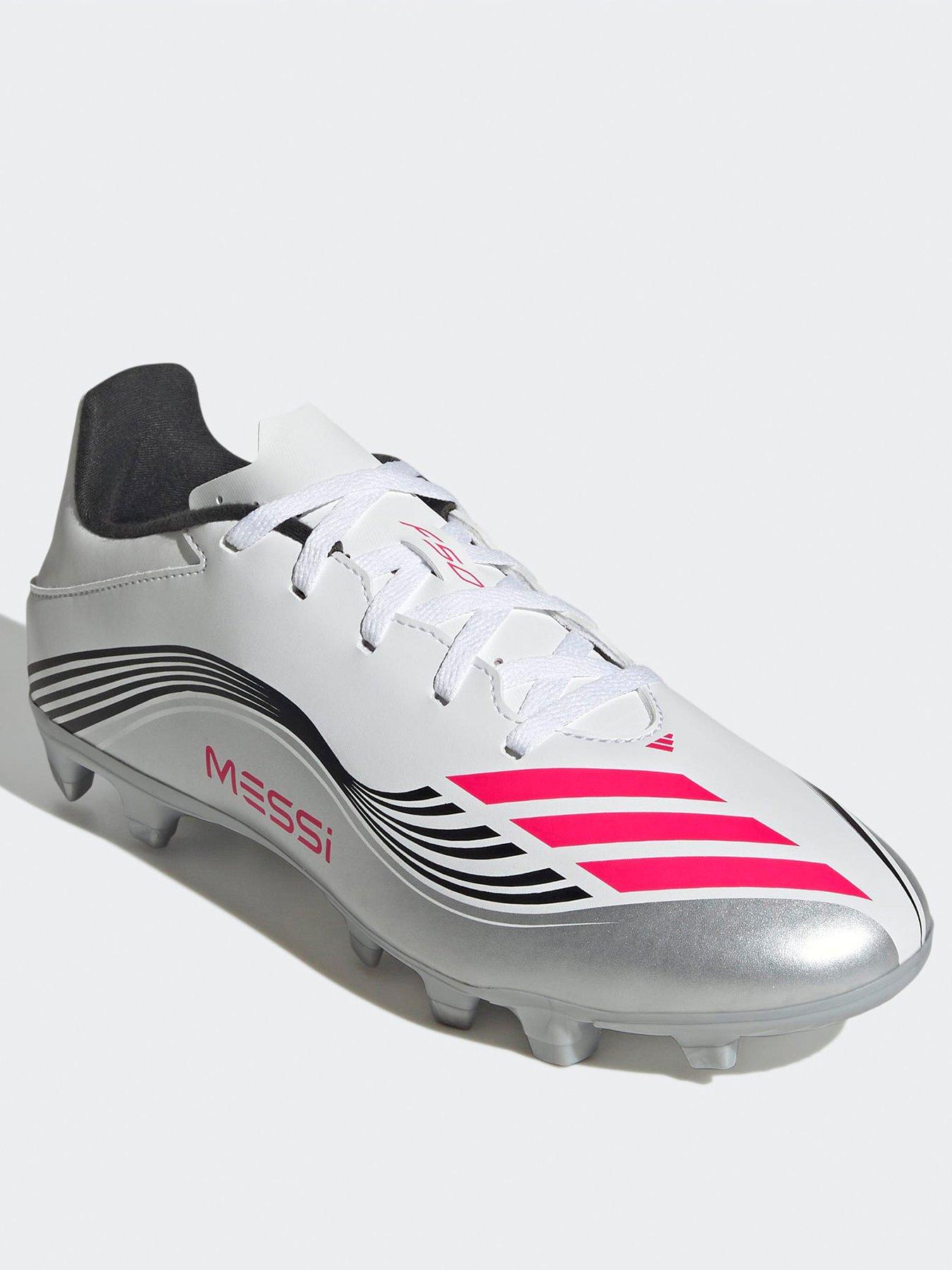 Image 2 of 6 of adidas Mens F50 Messi Club Firm Ground Football Boots - White