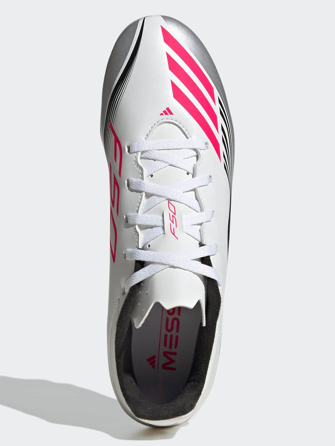 Image 4 of 6 of adidas Mens F50 Messi Club Firm Ground Football Boots - White