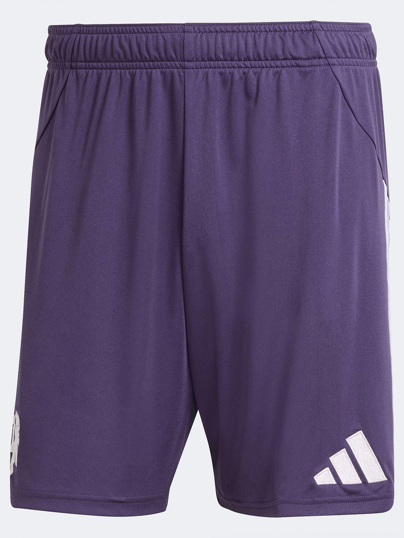 adidas Manchester United Mens 25/26 Away Stadium Shorts - Purple