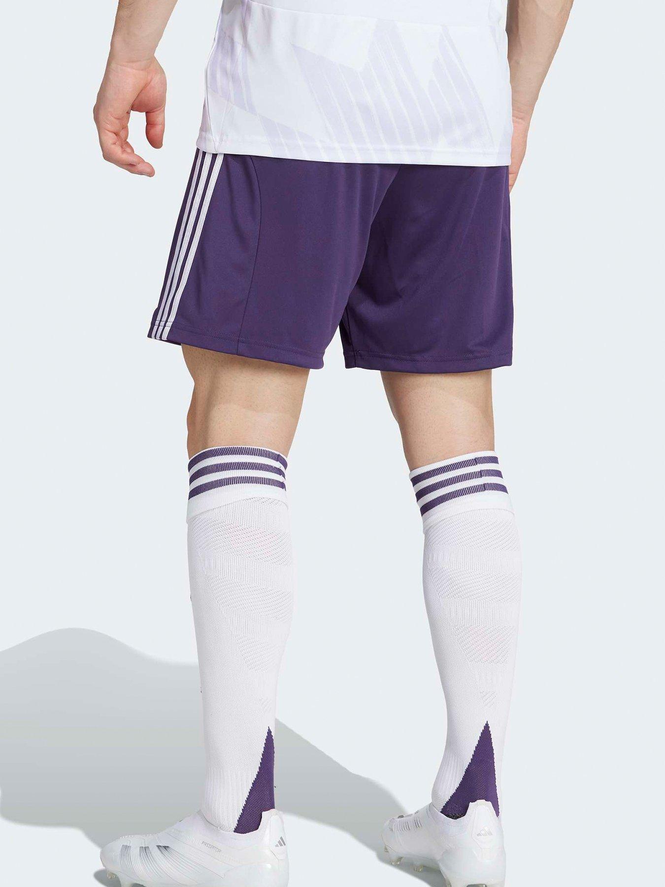 Image 3 of 3 of adidas Manchester United Mens 25/26 Away Stadium Shorts - Purple