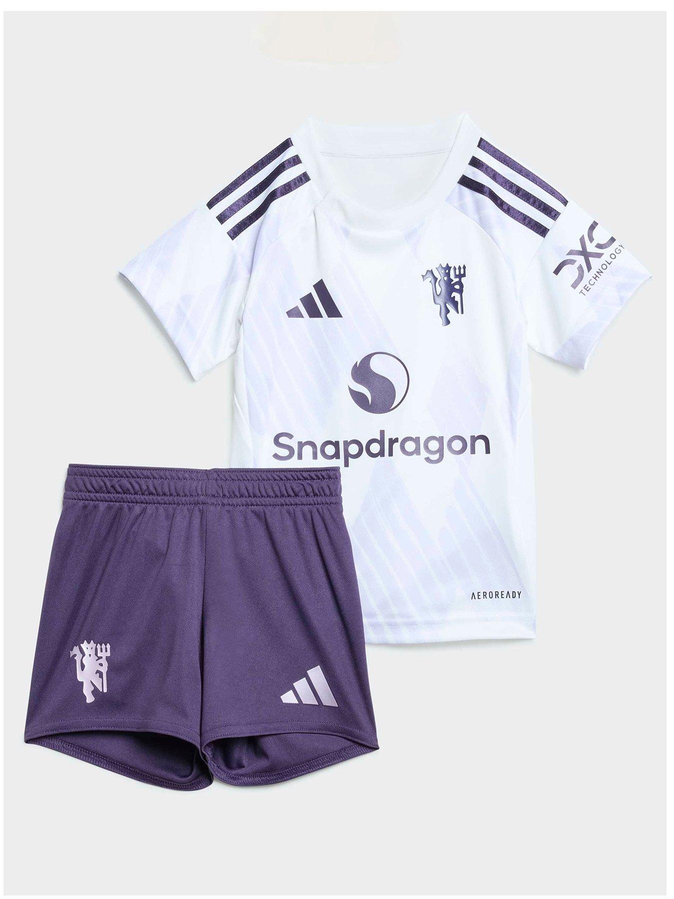 adidas Manchester United 25/26 Away Infant Kit - White
