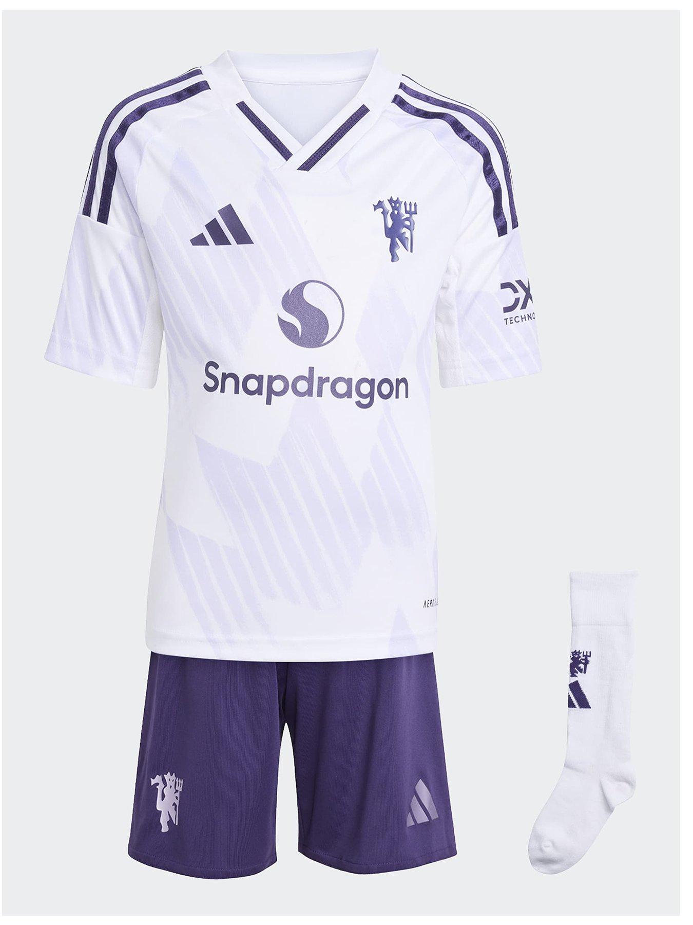 adidas Manchester United 25/26 Away Mini Kit - White