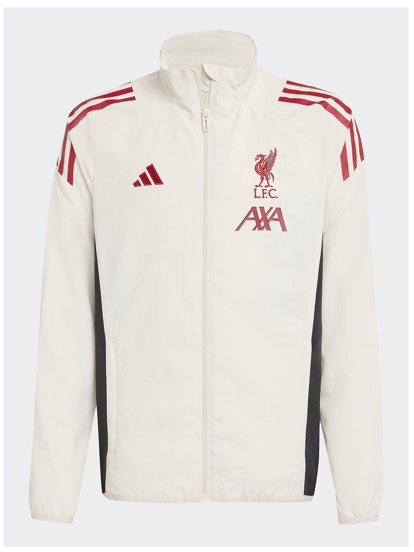 Image 1 of 4 of adidas Junior Liverpool Presentation Jacket -White