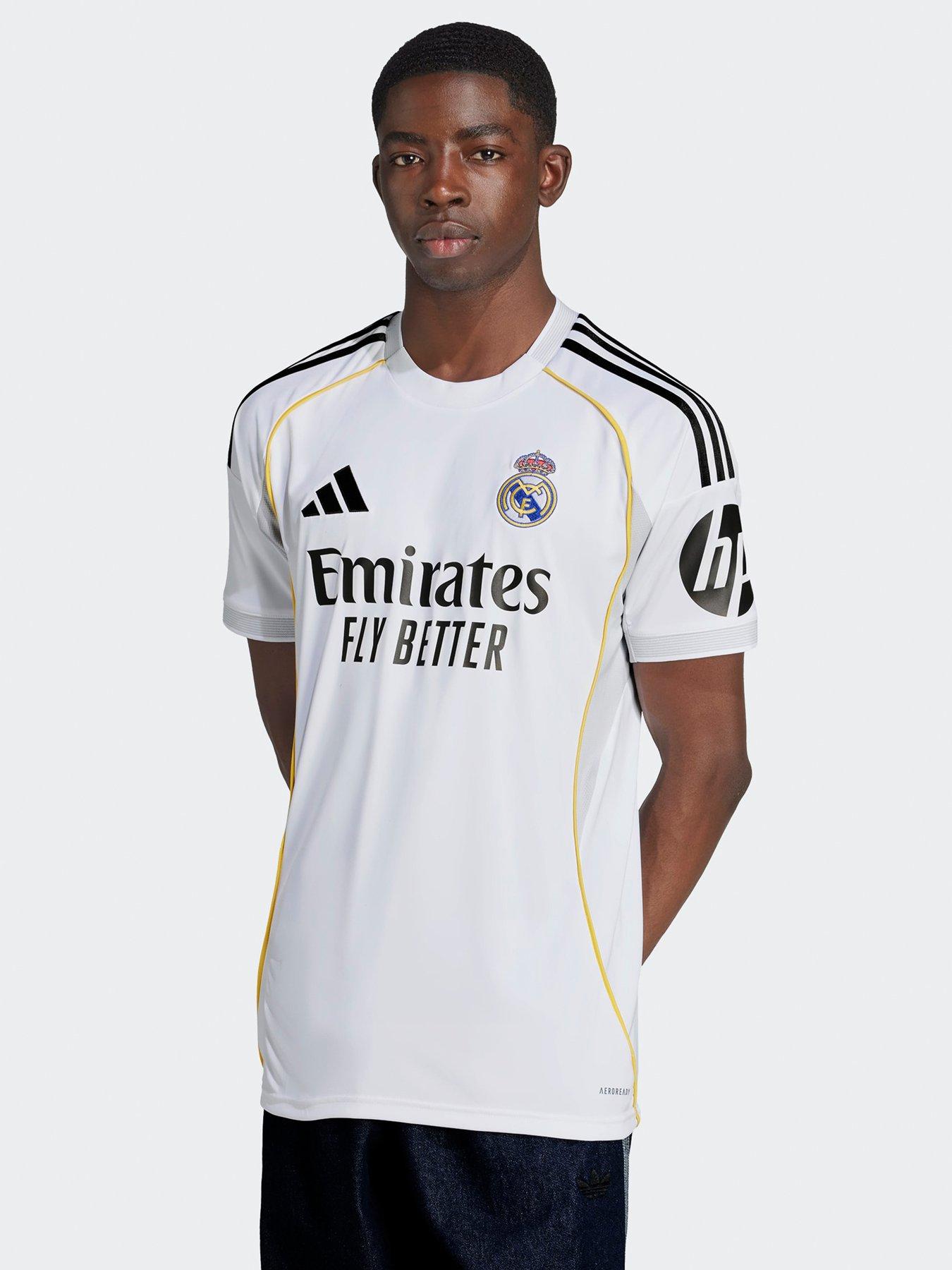 adidas Real Madrid Mens 25/26 Home Stadium Replica Shirt - White