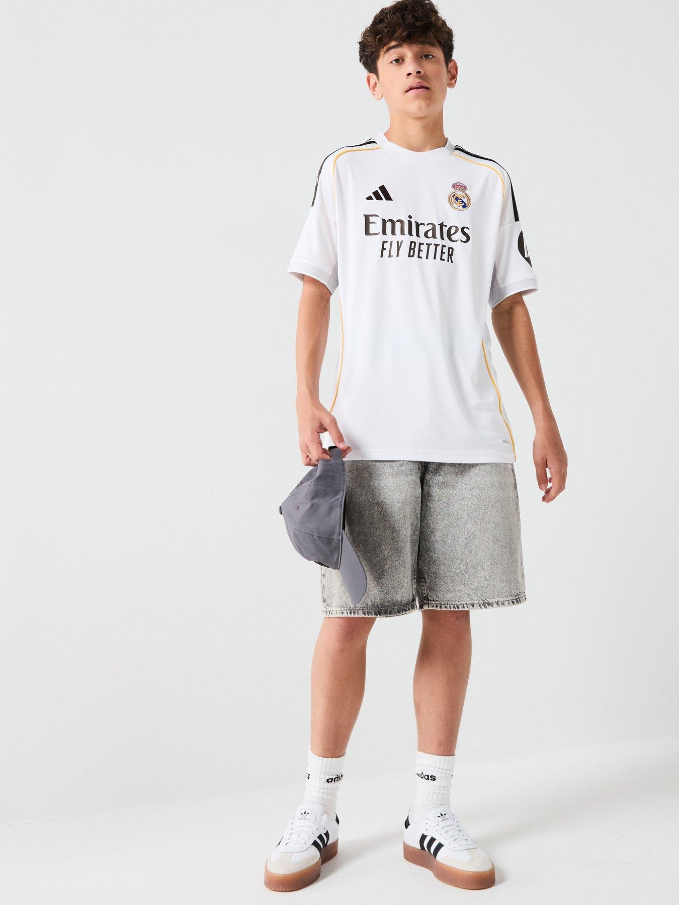 Image 3 of 6 of adidas Real Madrid Junior 25/26 Home Stadium Replica Shirt - White