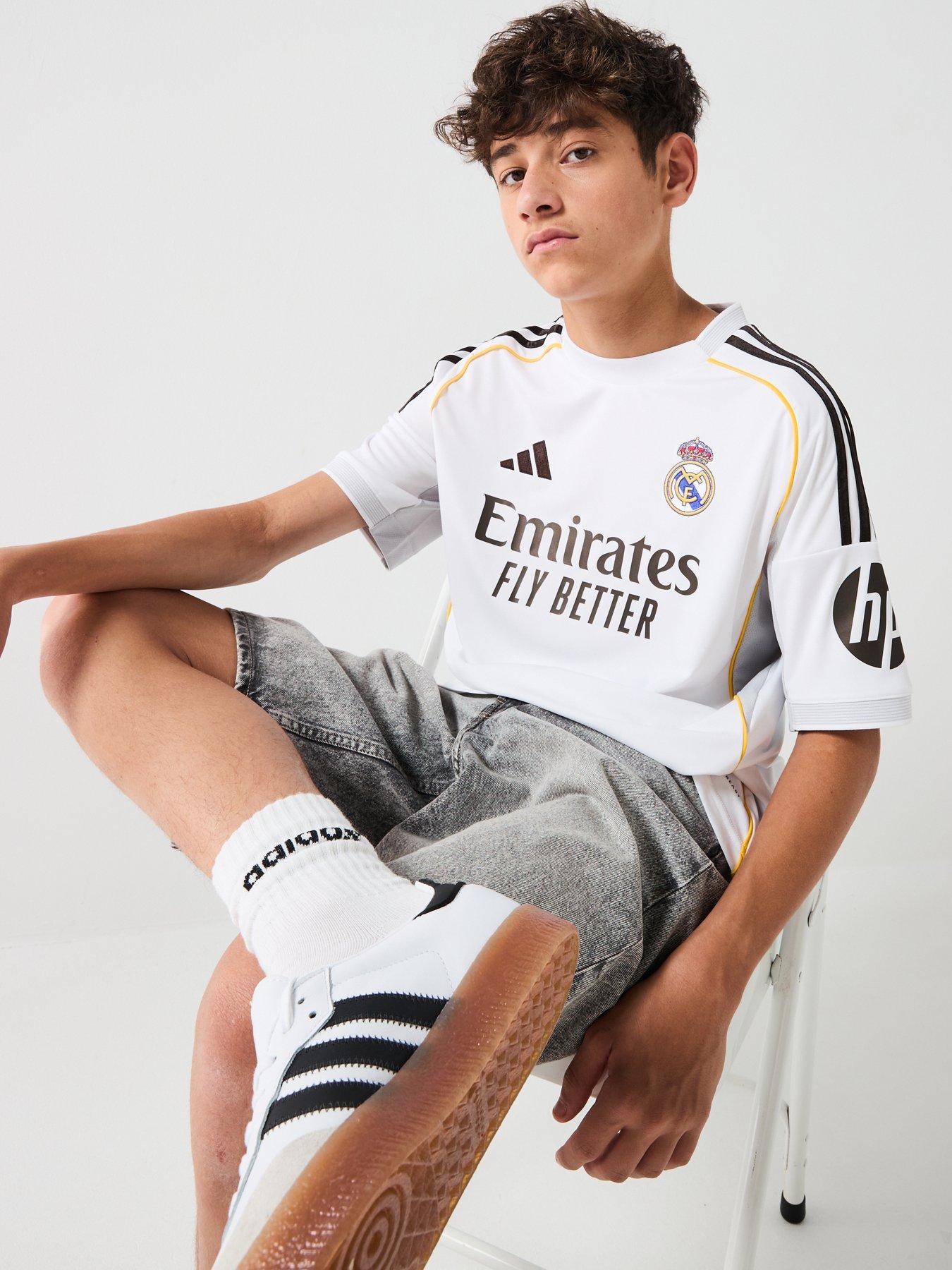  image of adidas-real-madrid-junior-2526-home-stadium-replica-shirt-white
