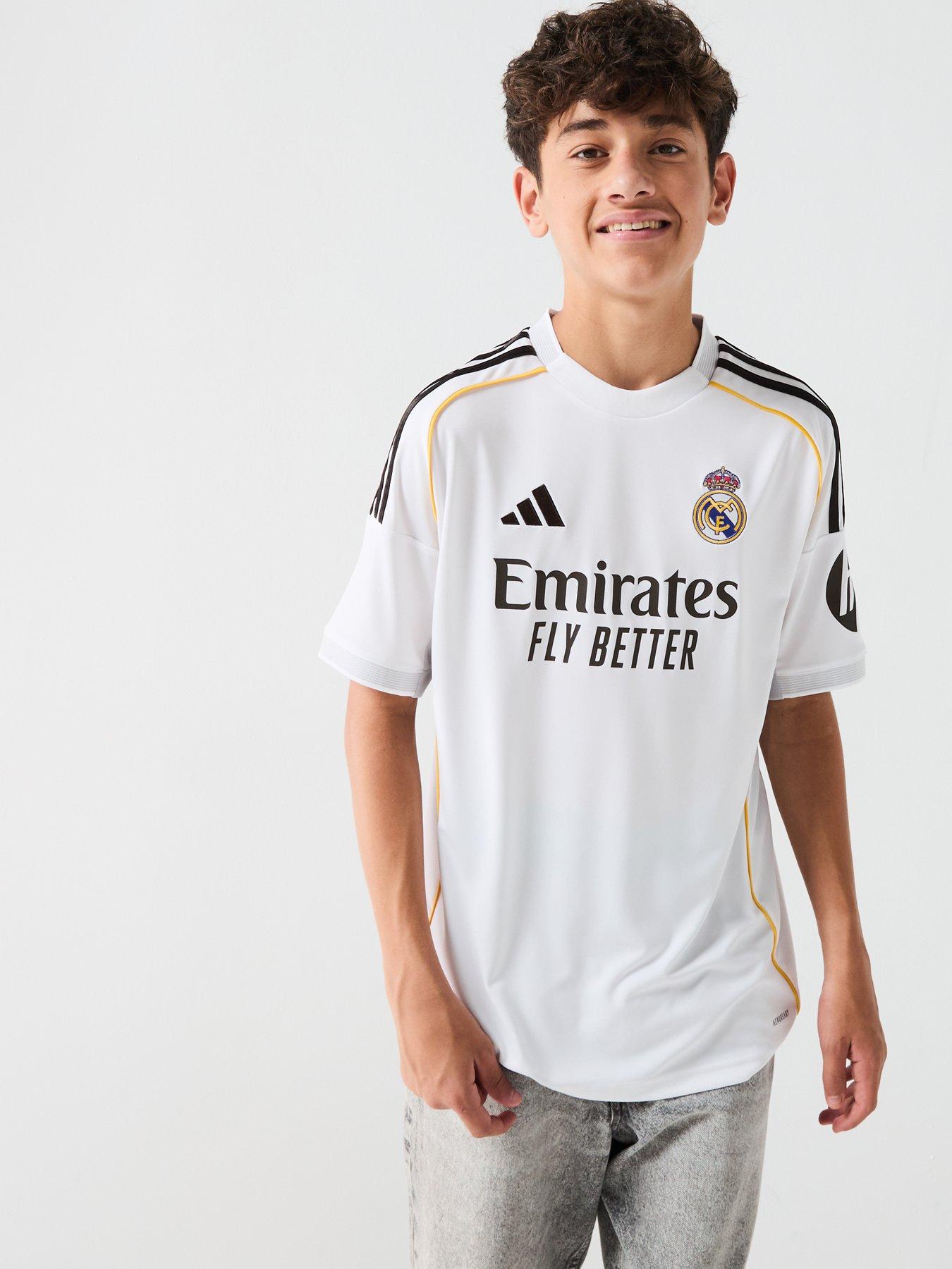 Image 6 of 6 of adidas Real Madrid Junior 25/26 Home Stadium Replica Shirt - White