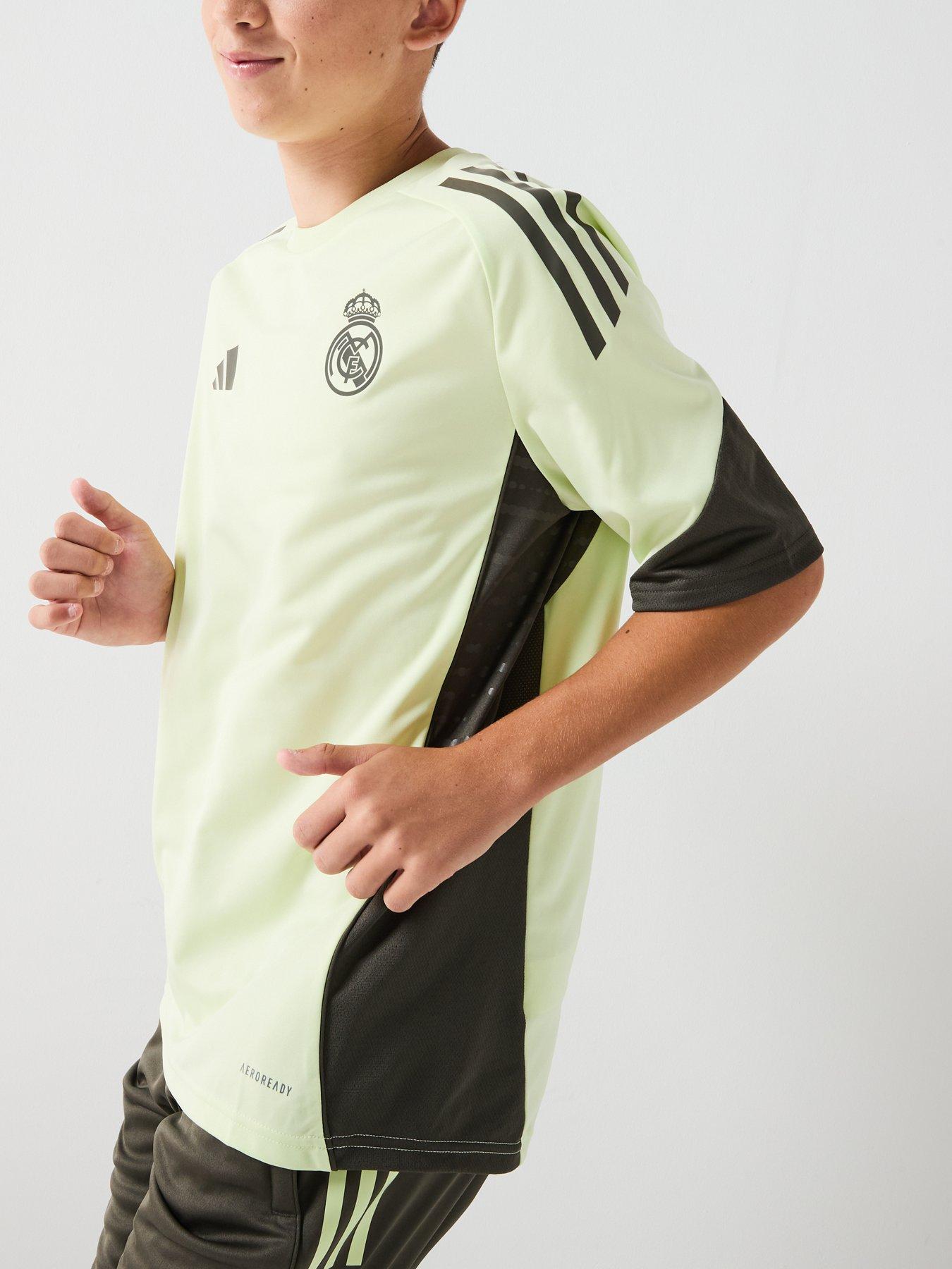 Image 4 of 6 of adidas Junior Real Madrid Training Jersey - Lime