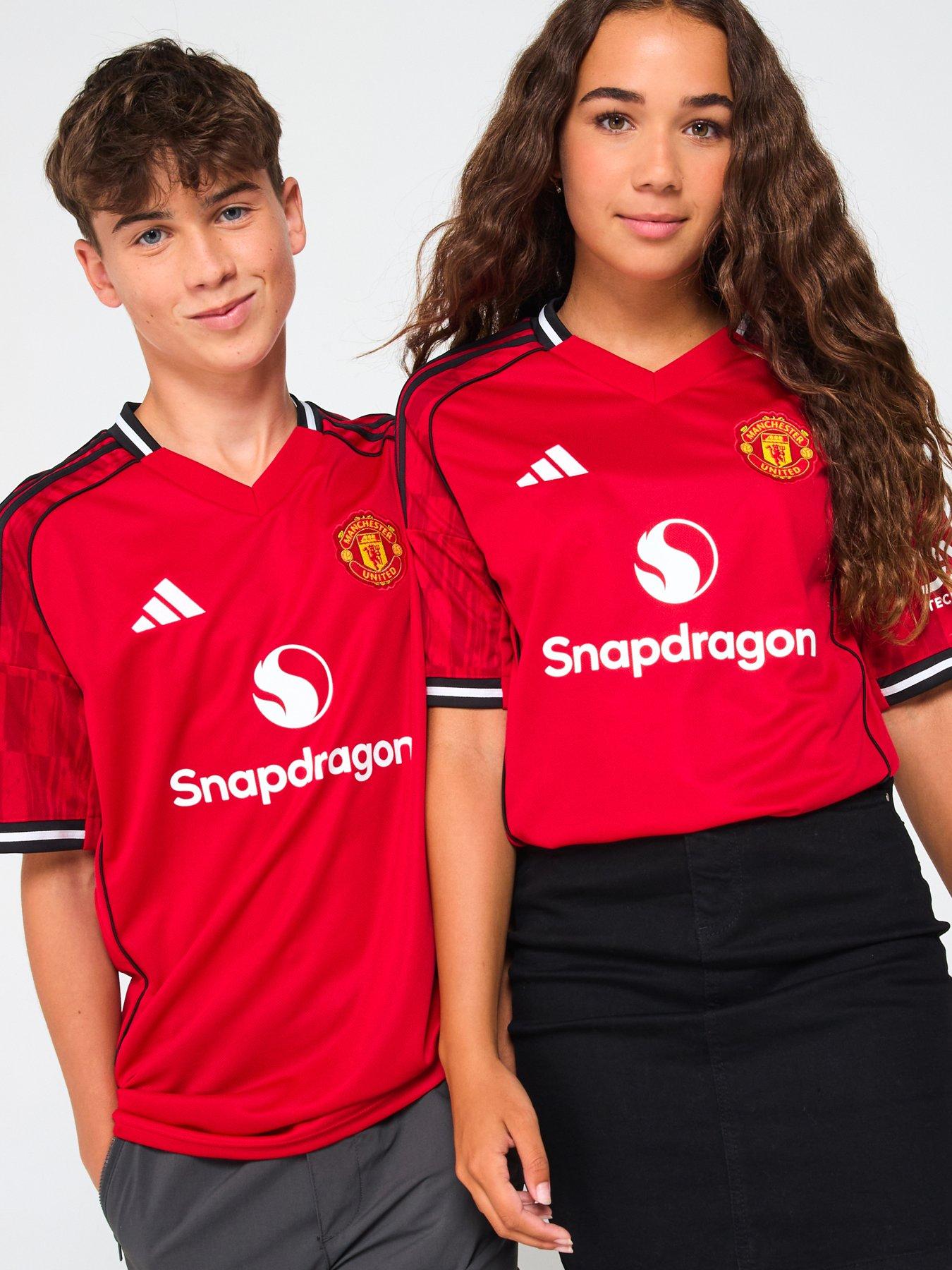 front image of adidas-manchester-united-junior-2526-home-stadium-replica-shirt-red