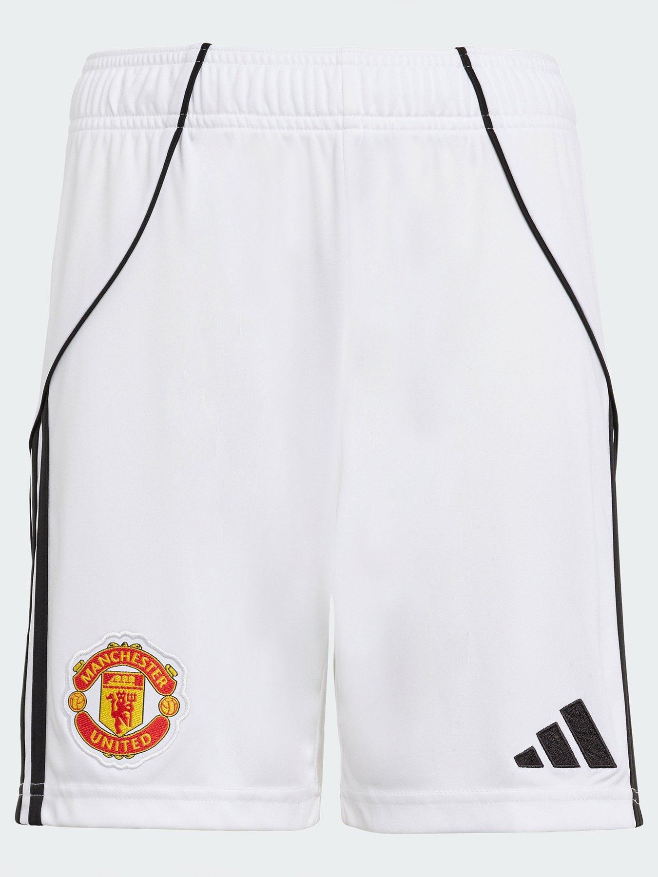 Image 1 of 1 of adidas Manchester United Junior 25/26 Home Stadium Shorts - White