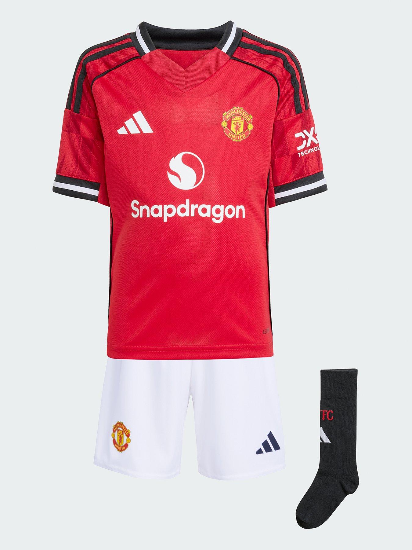 adidas Manchester United Mini Kit 25/26 Home Full Kit - Red