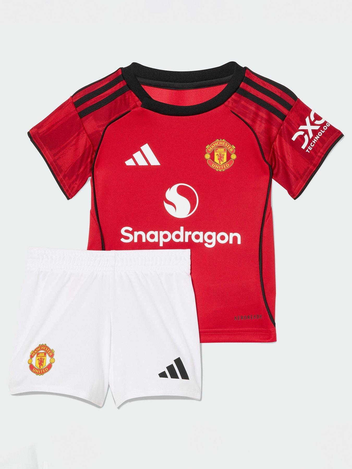 adidas Manchester United Infant 25/26 Home Full Kit - Red
