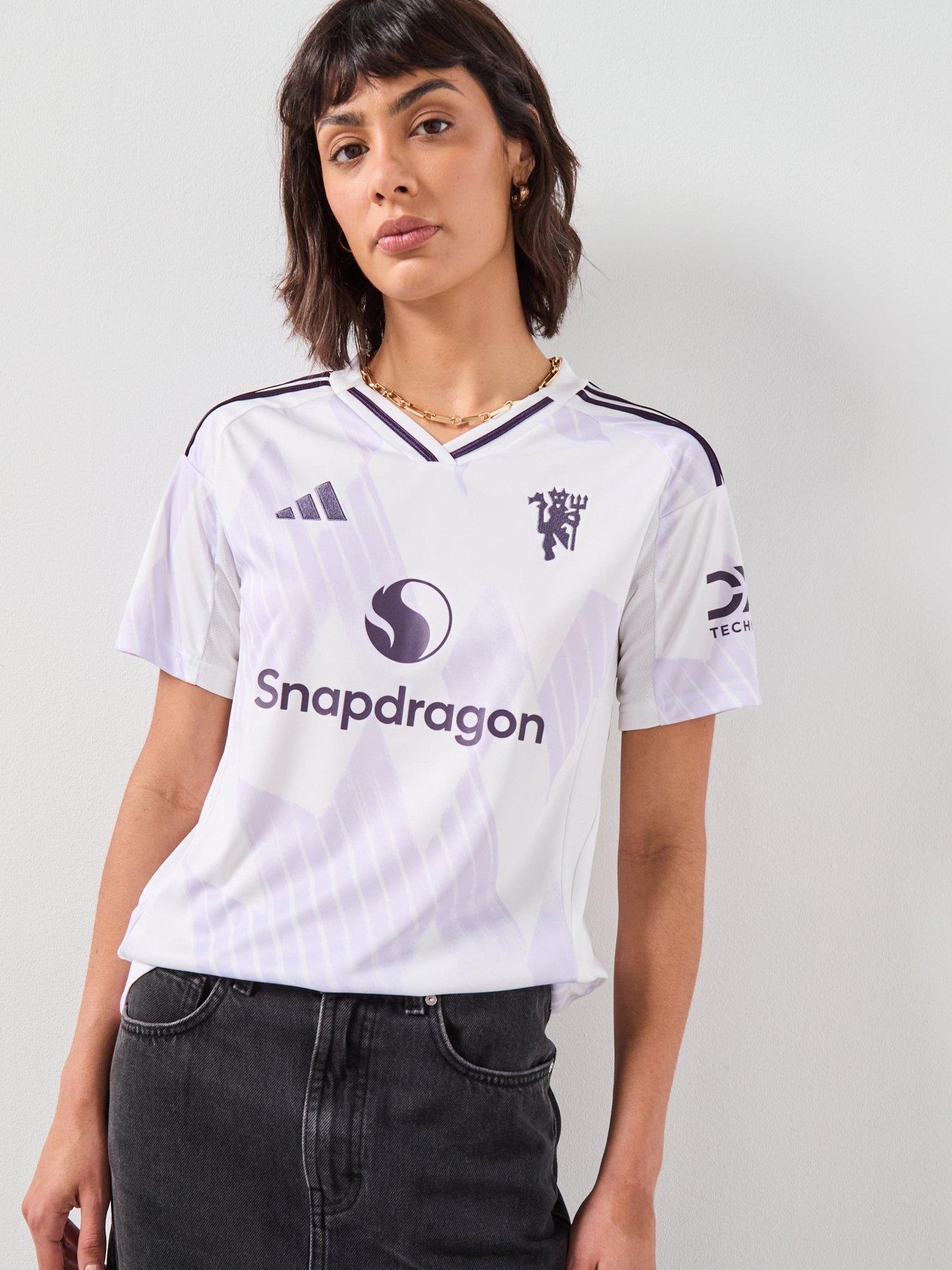 adidas Manchester United Womens 25/26 Away Stadium Replica Shirt - White
