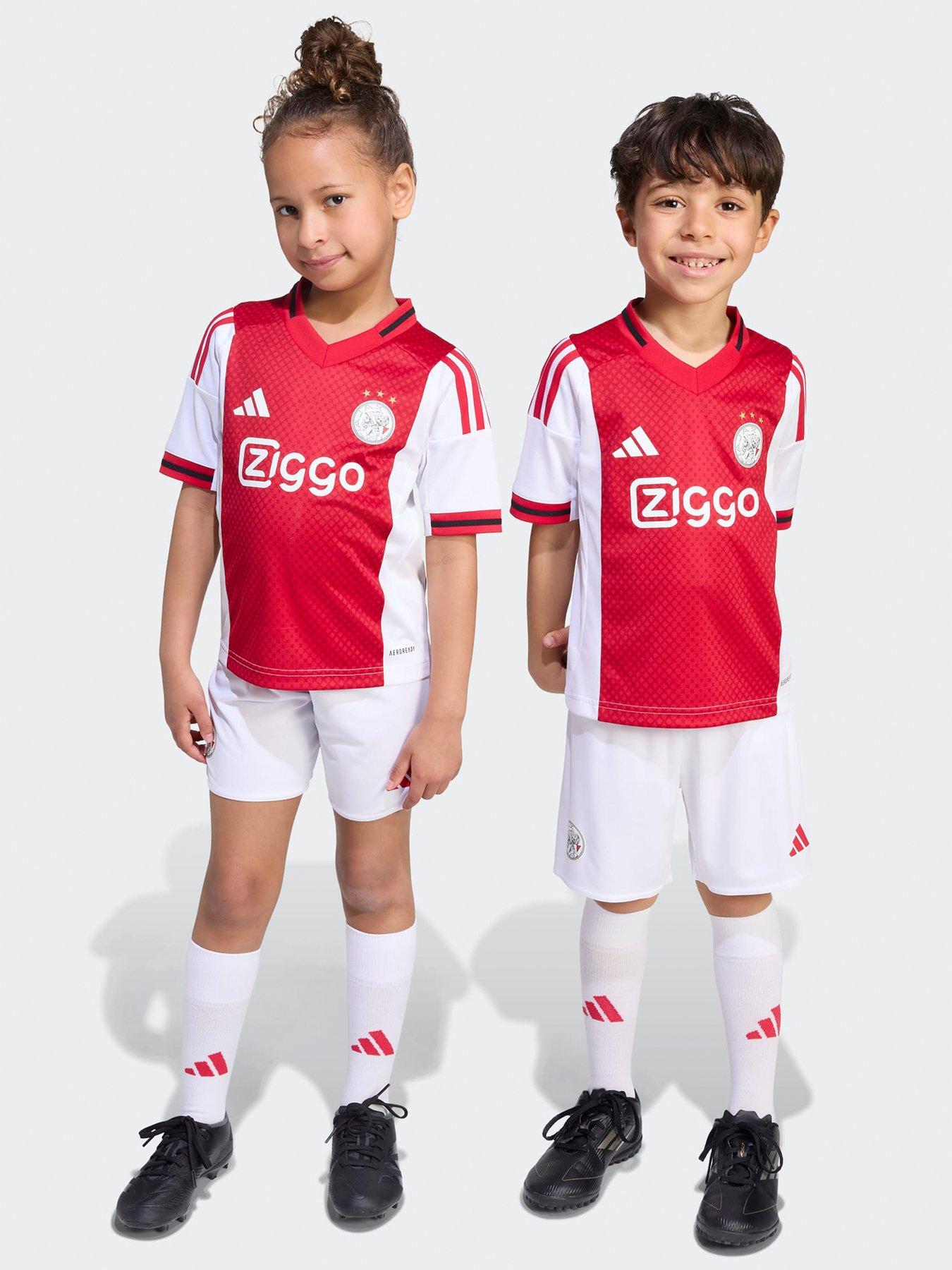 adidas Junior Ajax 25/26 Home Mini Kit - Red/white