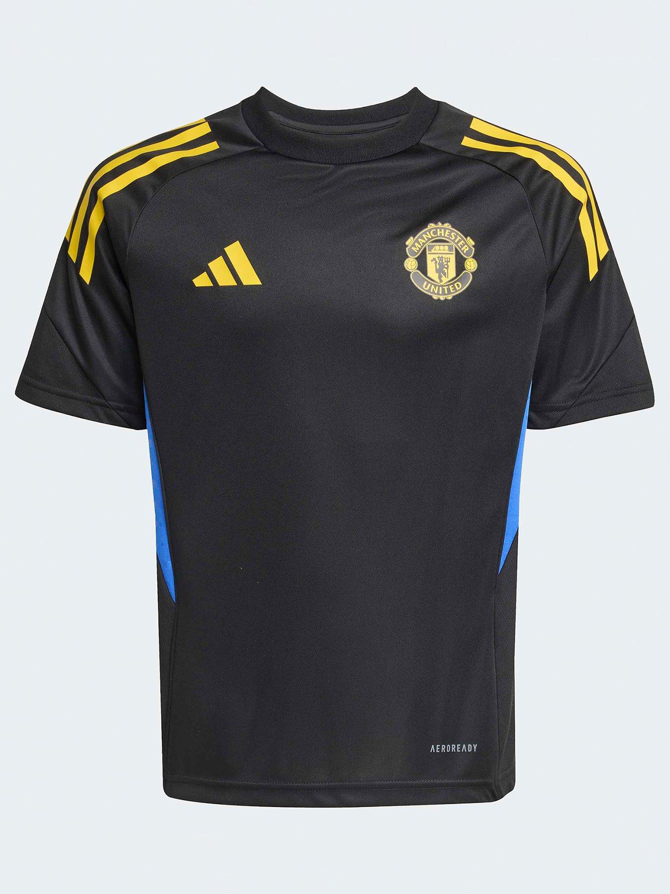adidas Junior Manchester United Eu Training Jersey - Black