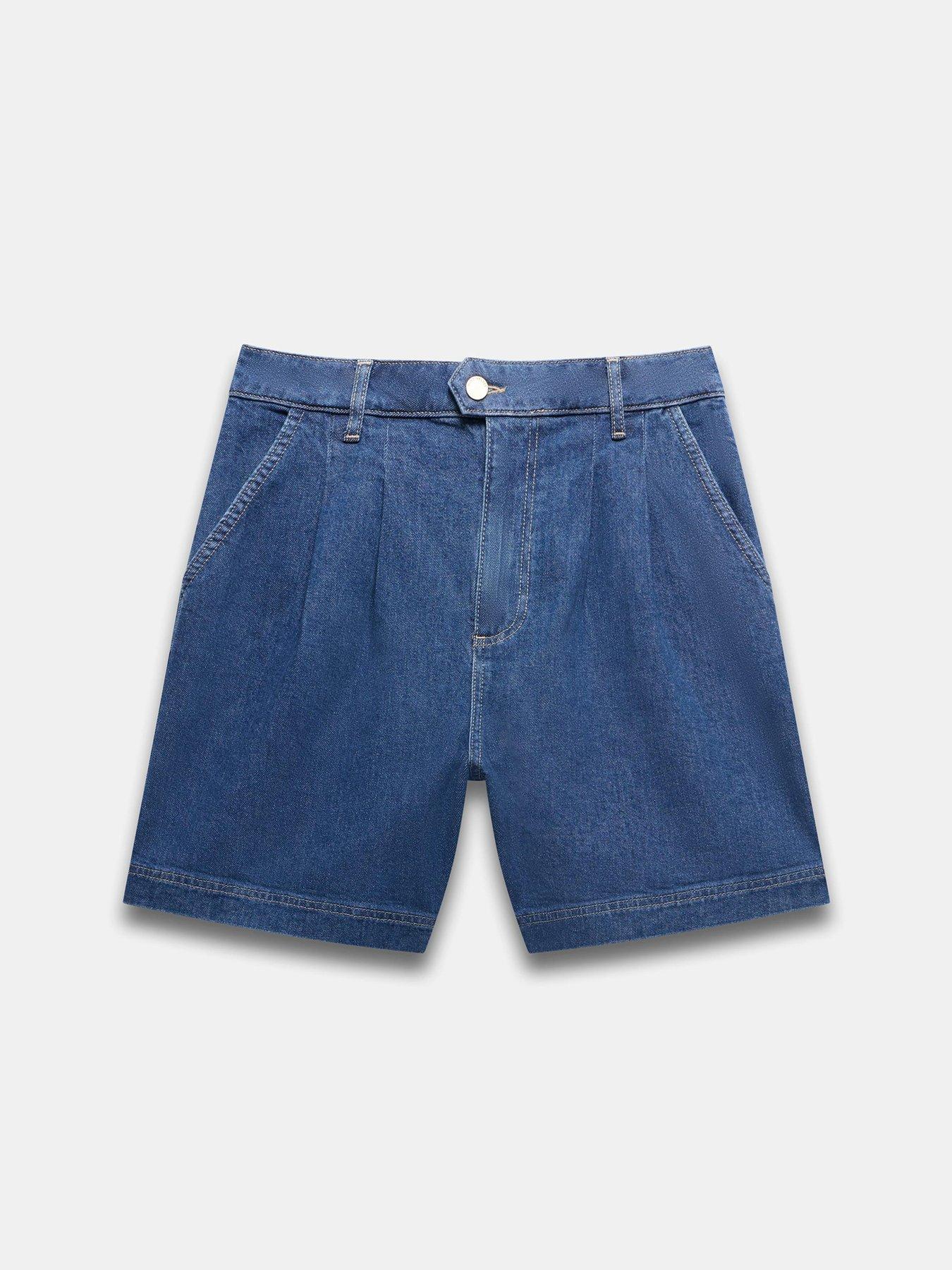  image of mint-velvet-indigo-pleat-short