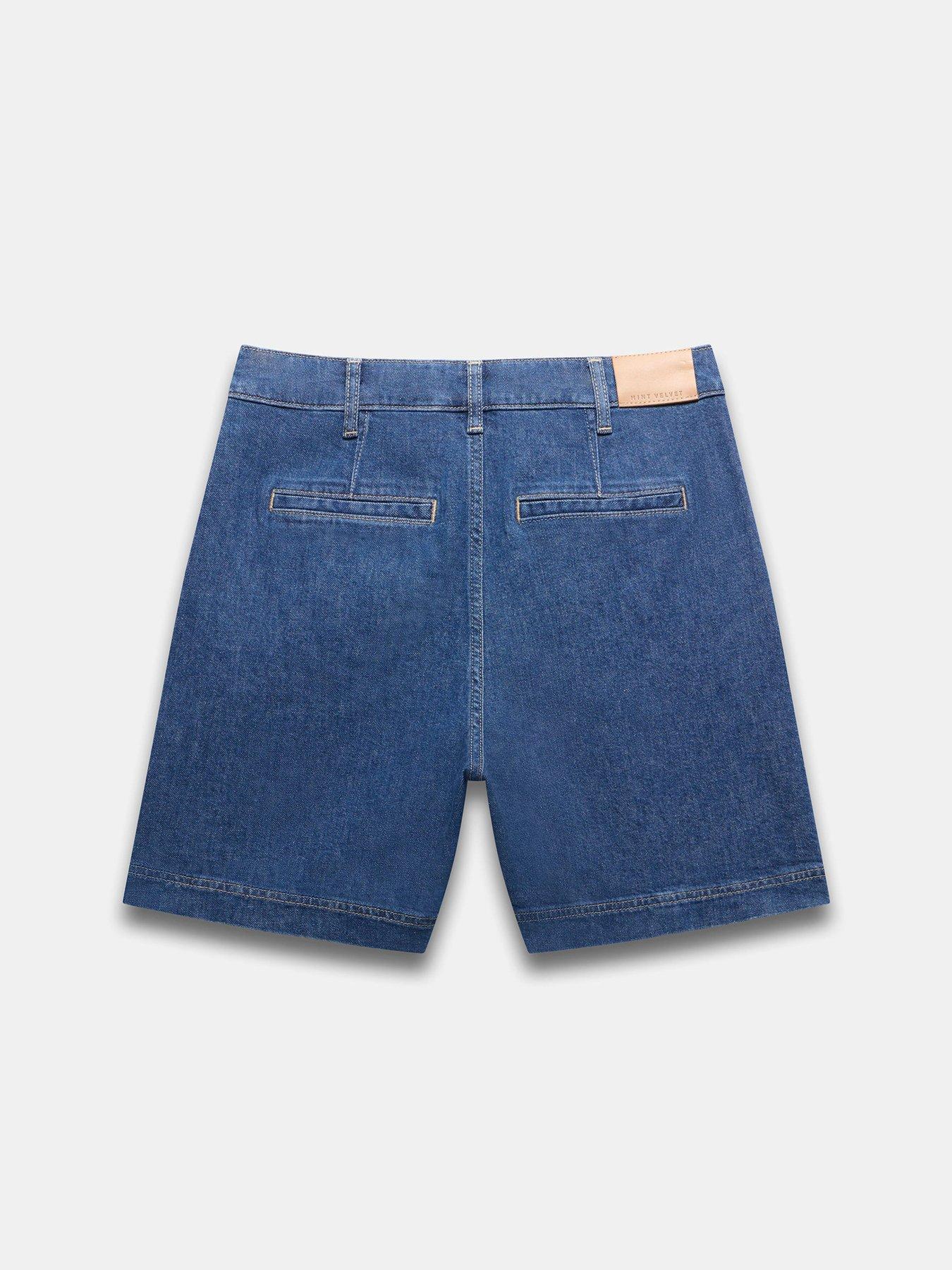  image of mint-velvet-indigo-pleat-short