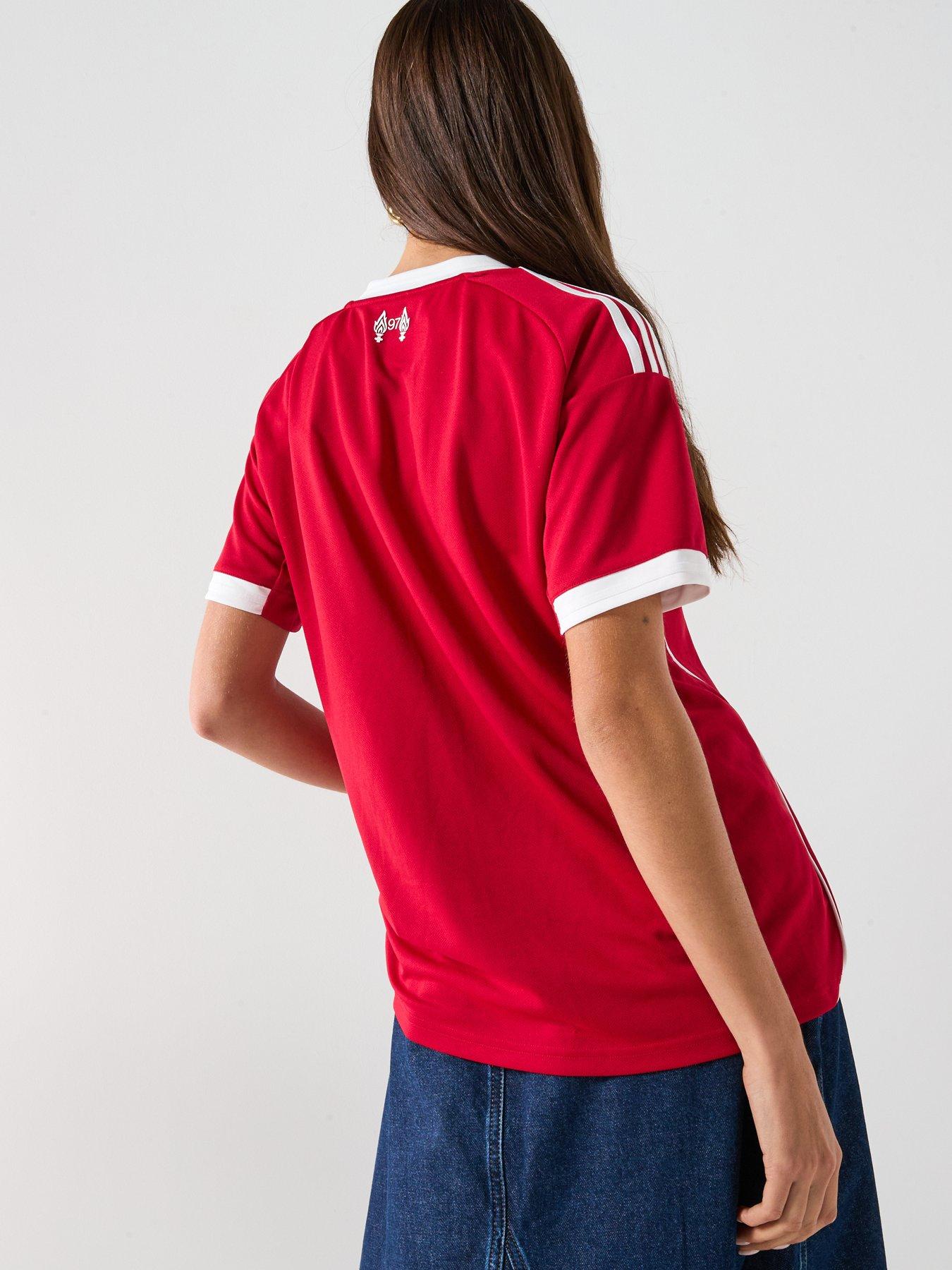 Image 2 of 5 of adidas Liverpool Women's 25/26 Home Stadium Replica Shirt -&nbsp;Red