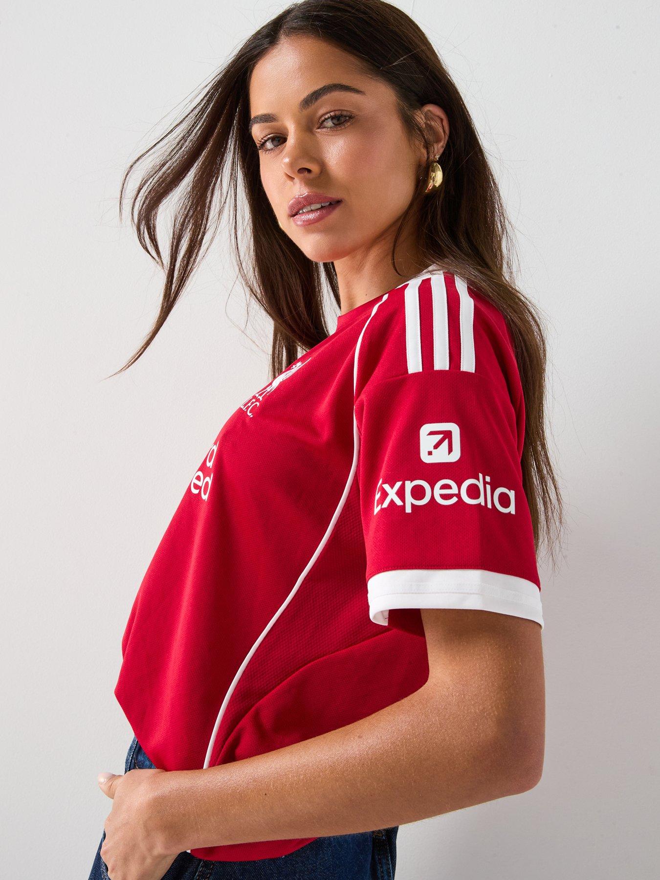 Image 5 of 5 of adidas Liverpool Women's 25/26 Home Stadium Replica Shirt -&nbsp;Red