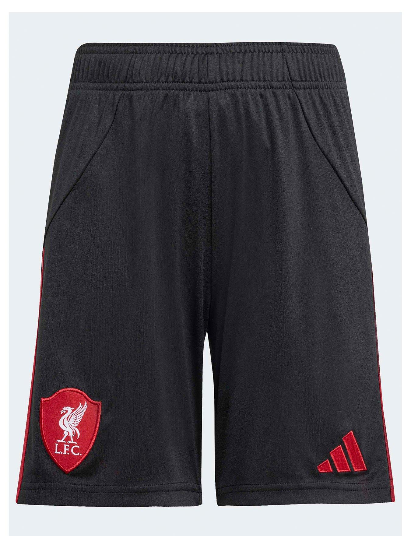 Image 1 of 5 of adidas Liverpool Junior 25/26 Away Stadium Replica Shorts -&nbsp;Black
