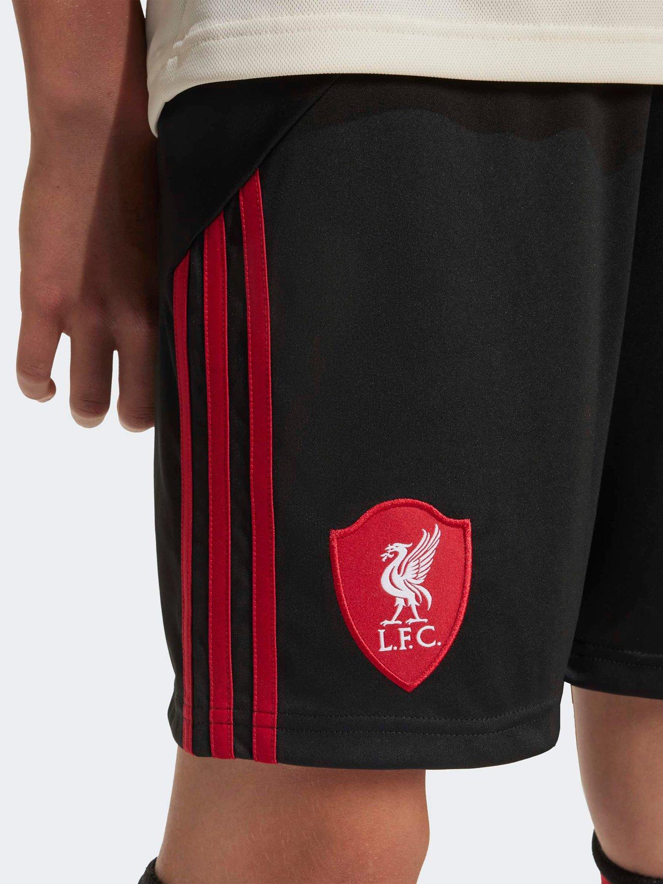 Image 4 of 5 of adidas Liverpool Junior 25/26 Away Stadium Replica Shorts -&nbsp;Black