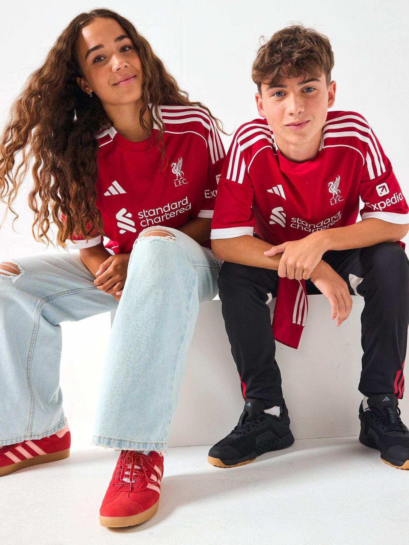 Image 6 of 6 of adidas Liverpool Junior 25/26 Home Stadium Replica Shirt -&nbsp;Red