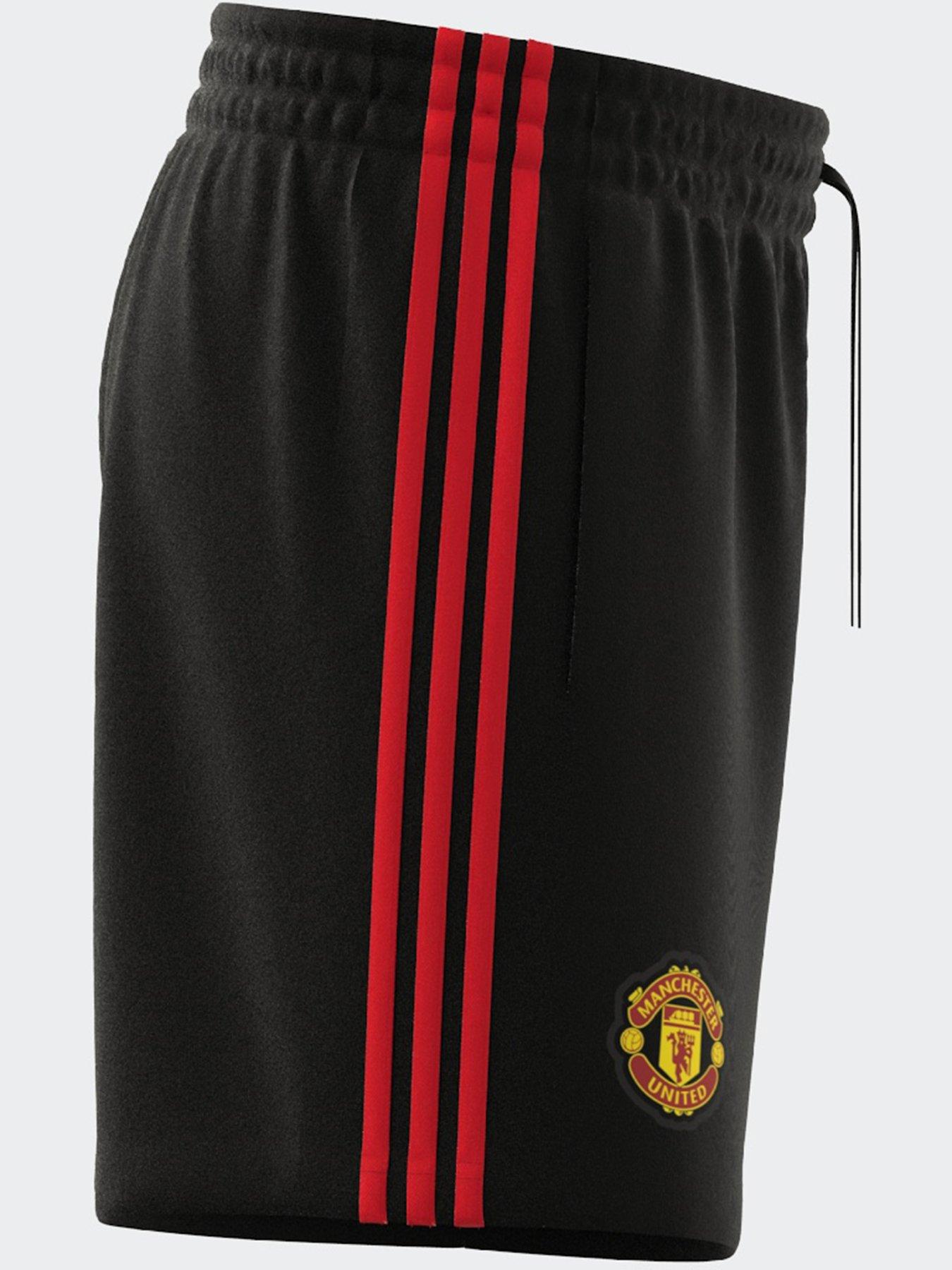 Image 4 of 5 of adidas Mens Manchester United DNA Shorts - Black