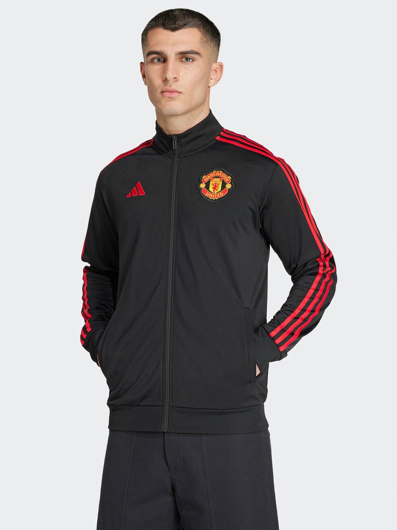 Image 1 of 5 of adidas Mens Manchester United DNA Track Top - Black